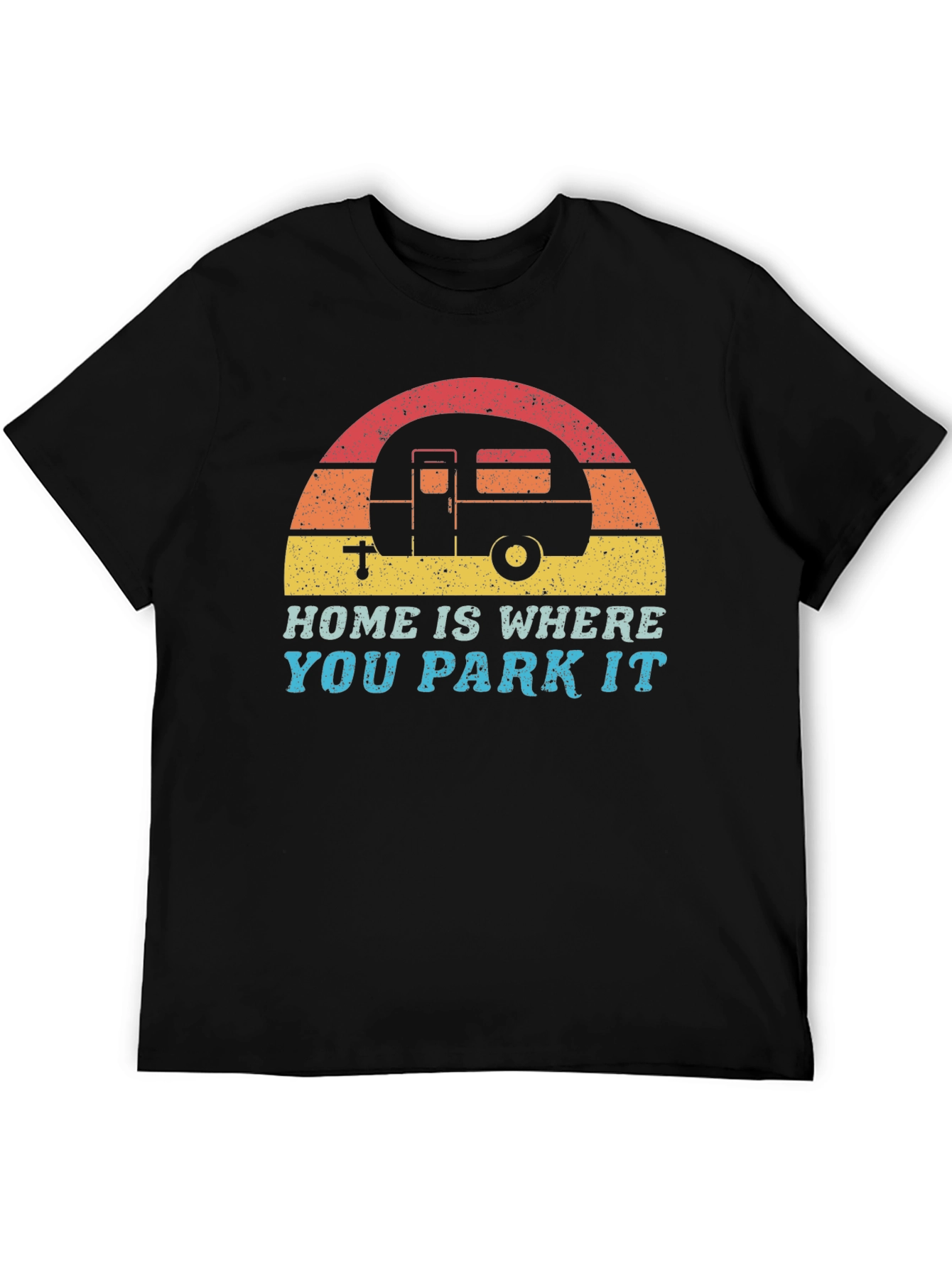Home is Where You Park It Retro Camping Tee