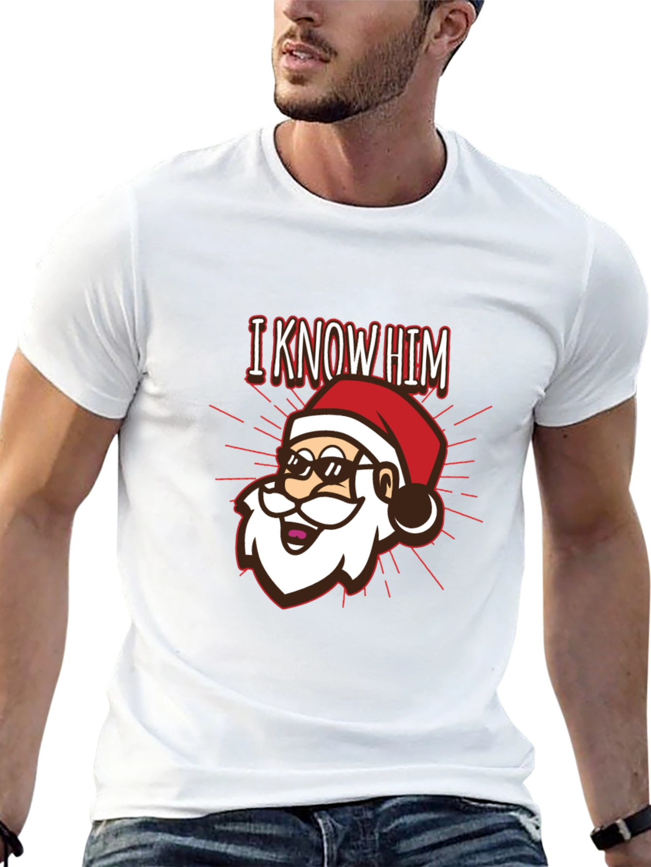I Know Him Santa Graphic T-Shirt