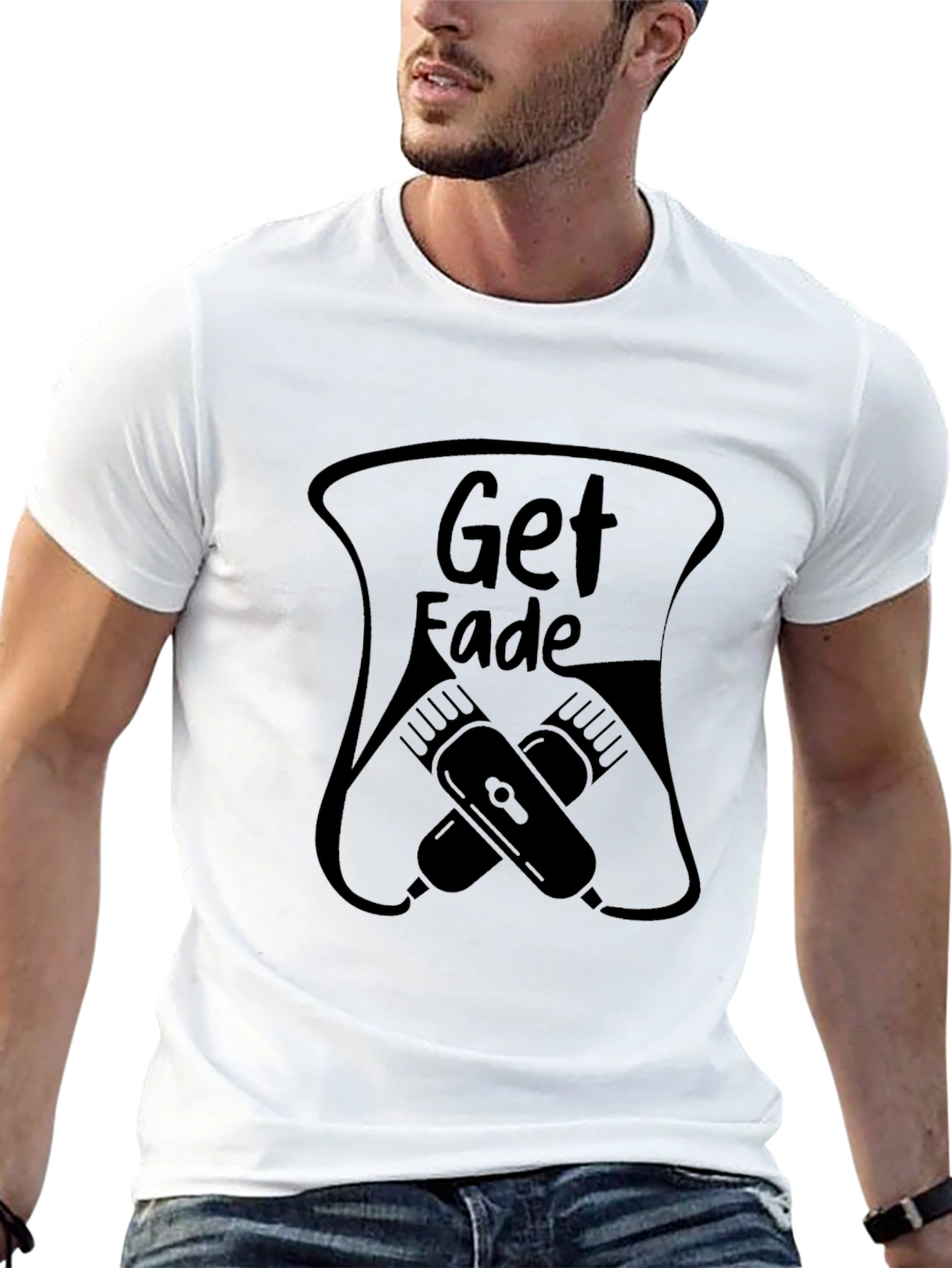 Get Fade Black Graphic Tee