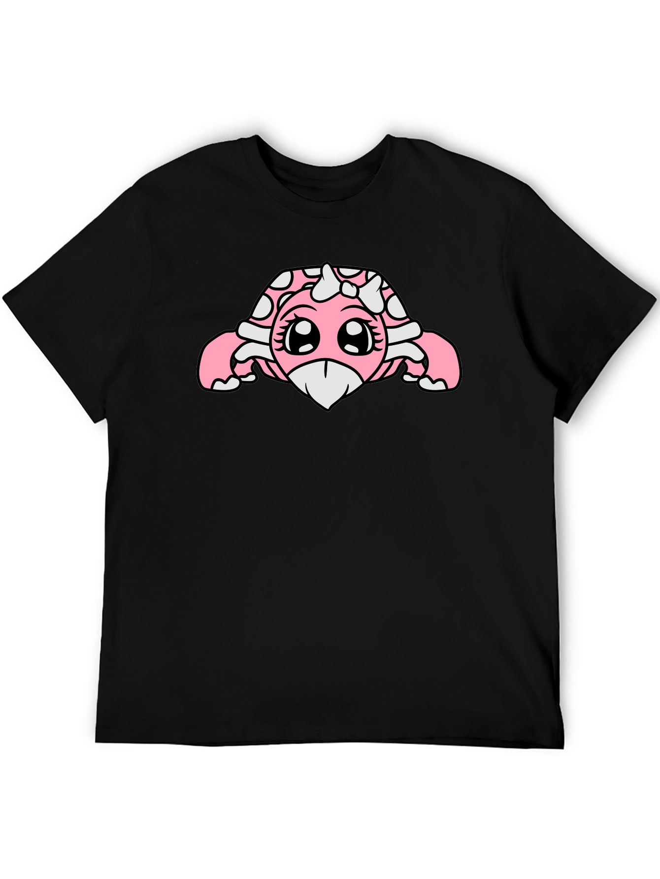 Kawaii Turtle Graphic Tee - Black