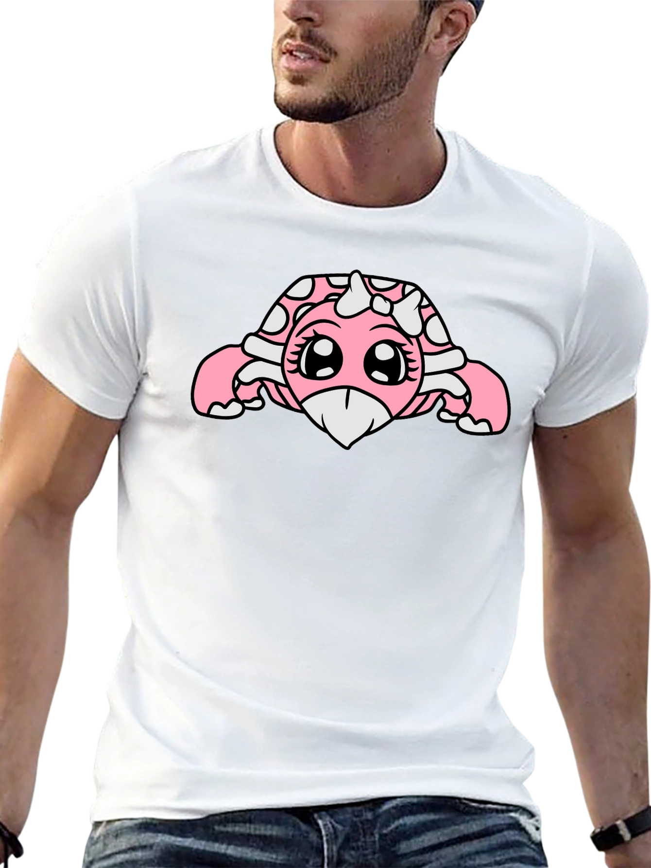 Kawaii Turtle Graphic Tee - Black