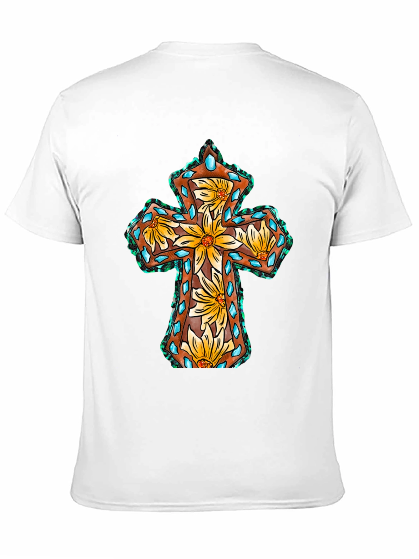 Floral Cross Graphic Tee