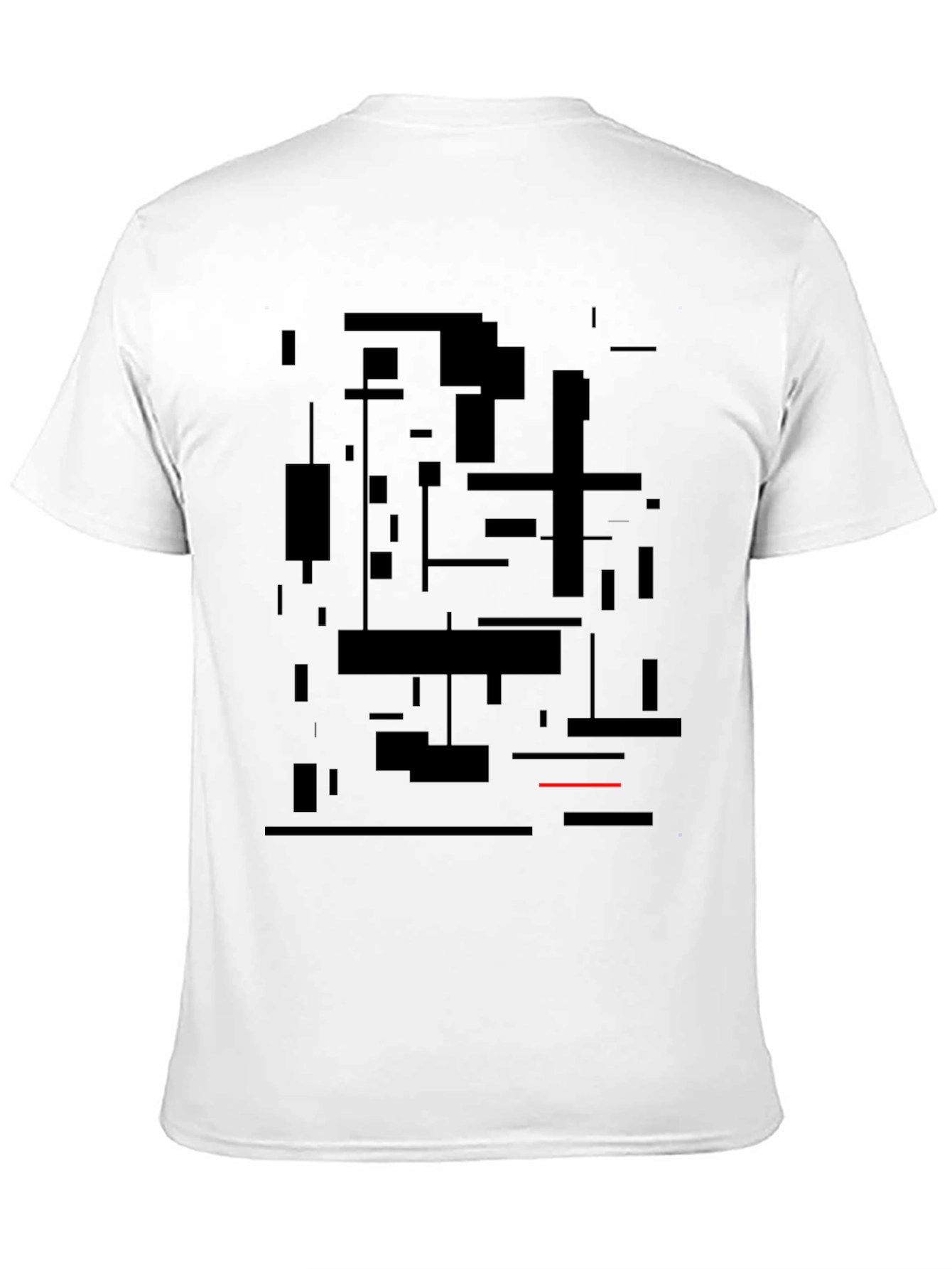 Modern Abstract Art Black Graphic Tee
