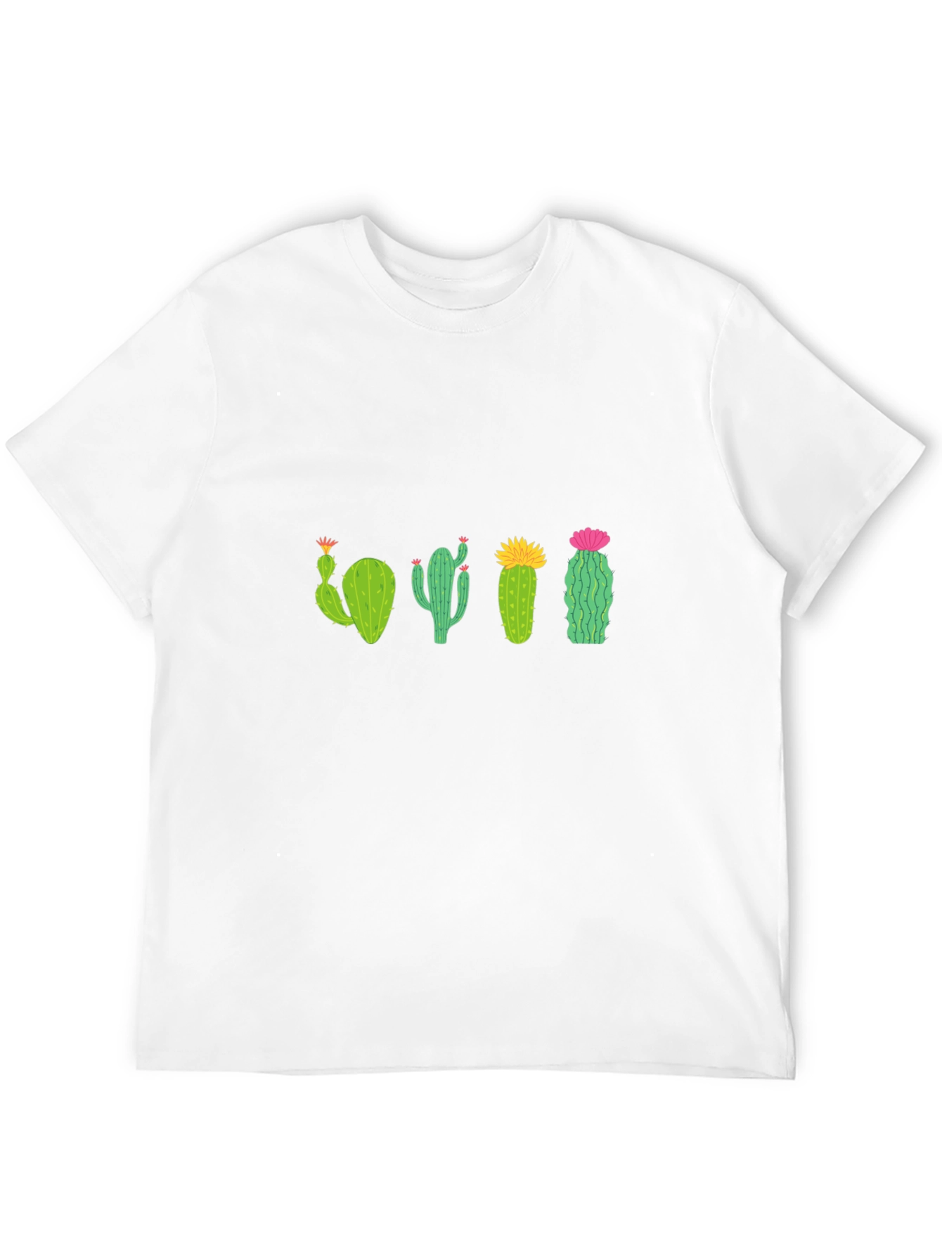 Cactus Crew Neck T-Shirt - Black