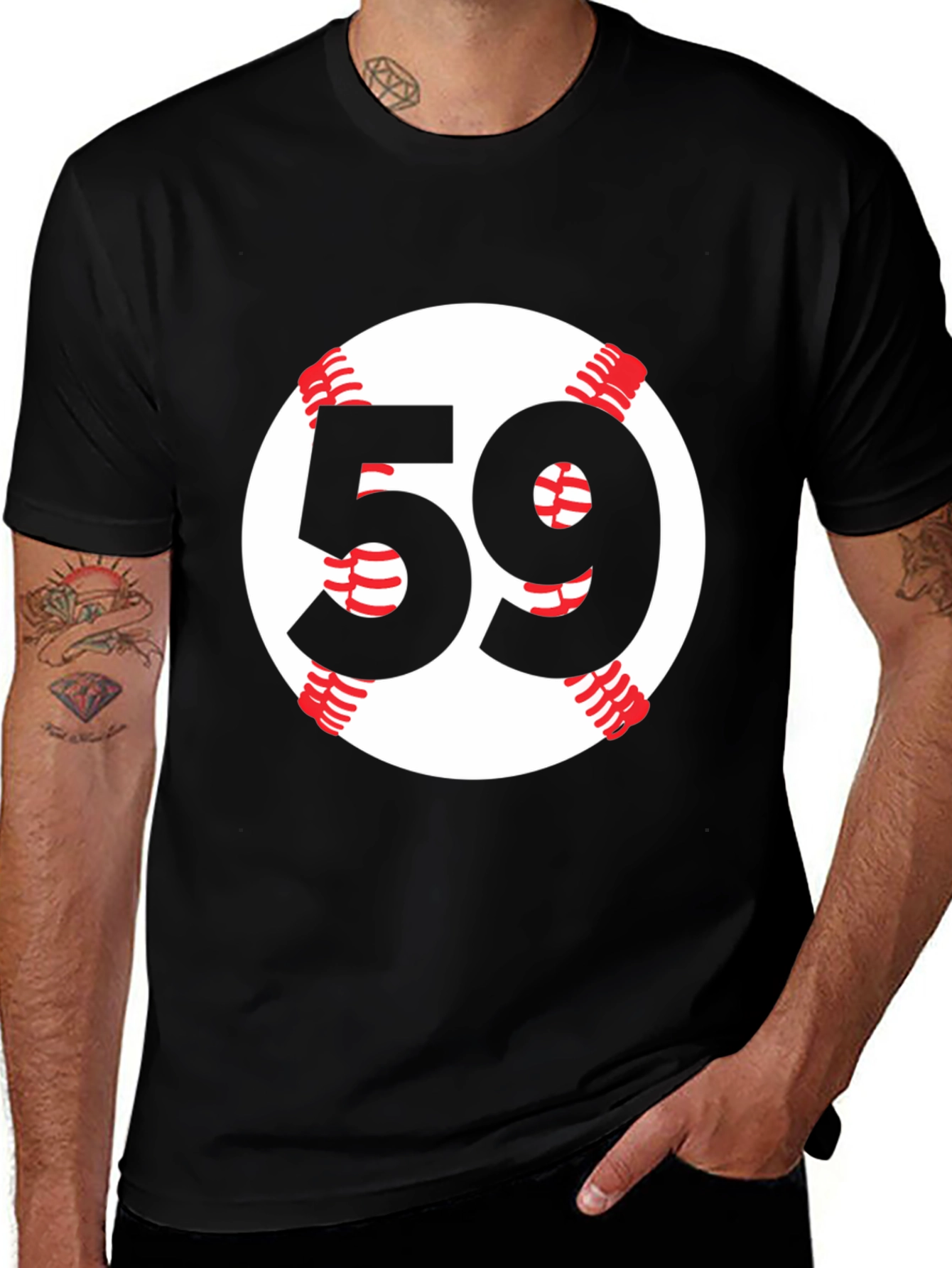 Baseball Number 59 T-Shirt