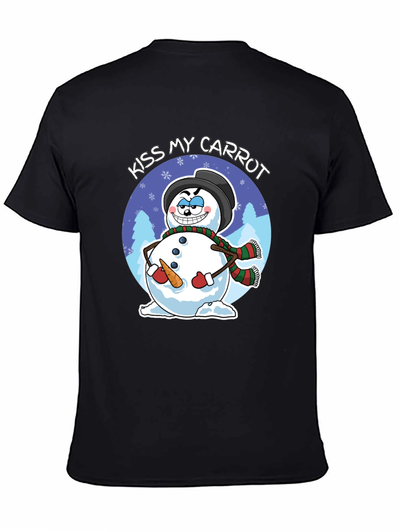 Kiss My Carrot Snowman Graphic Tee