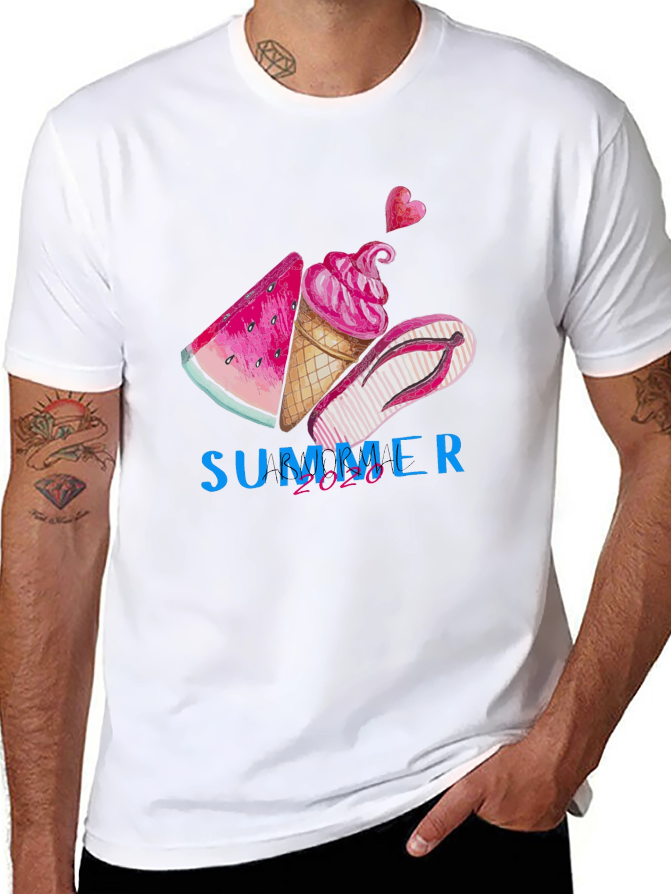 Summer Vibes Graphic Tee - Black