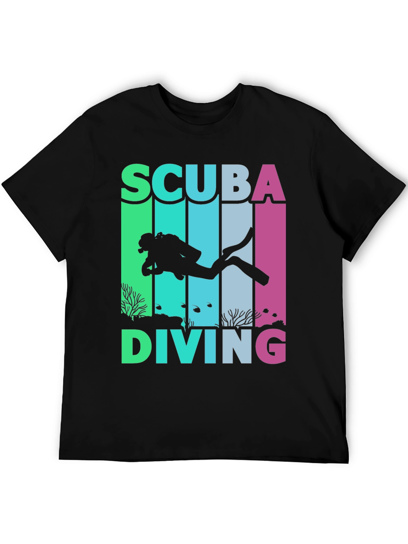 Scuba Diving T-Shirt - Diver Silhouette Graphic Tee