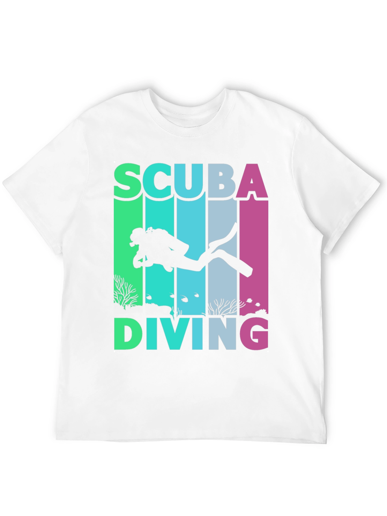 Scuba Diving T-Shirt - Diver Silhouette Graphic Tee