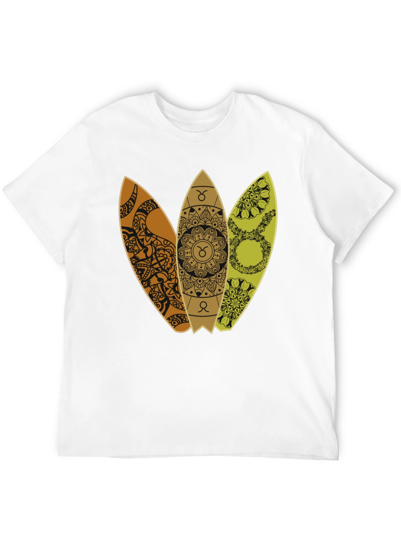 Taurus Zodiac Surfboard T-Shirt - Trendy Graphic Tee