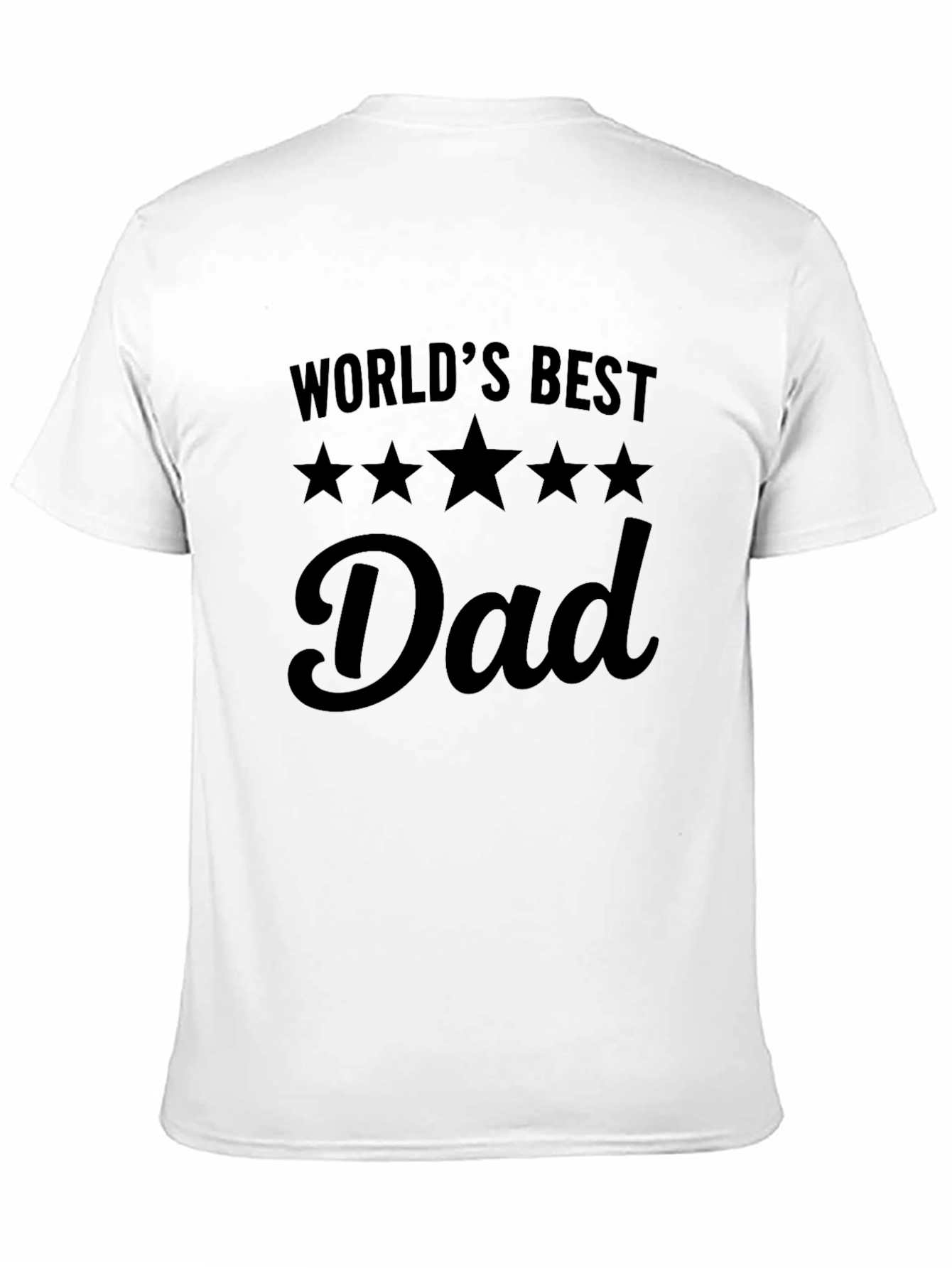 Worlds Best Dad T-Shirt - Black