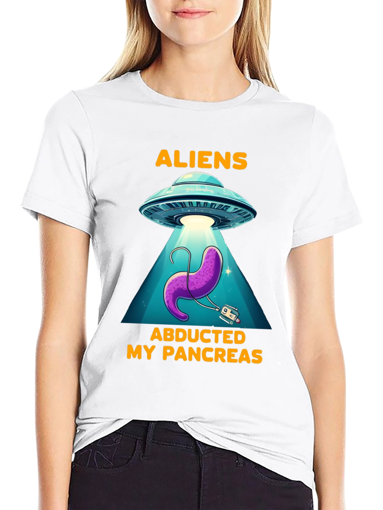 Aliens Abducted My Pancreas T-Shirt