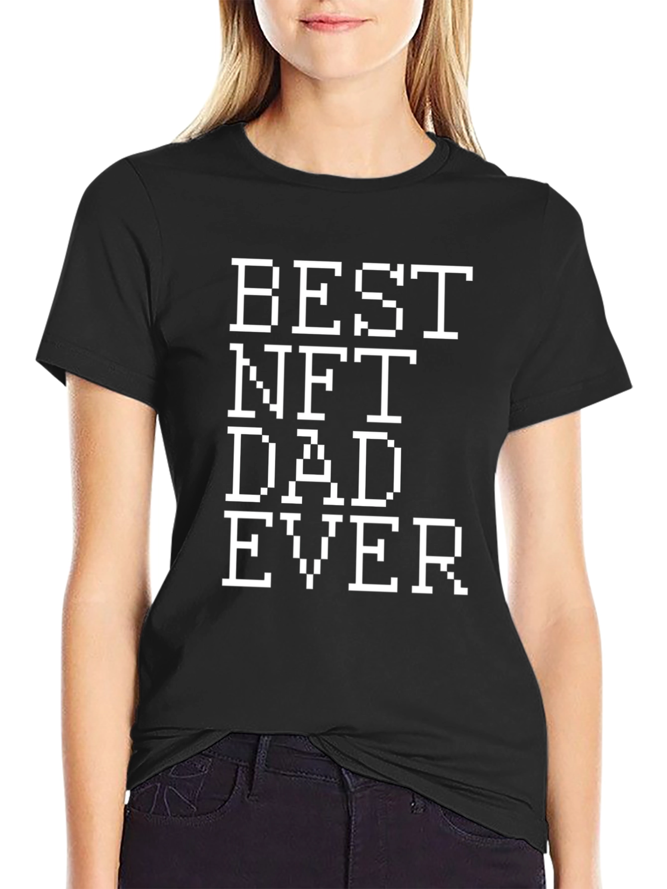 Best NFT Dad Ever Pixelated T-Shirt