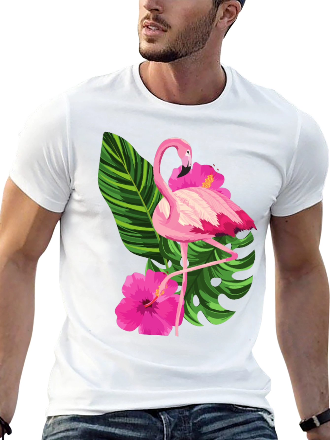 Flamingo Floral Graphic Tee