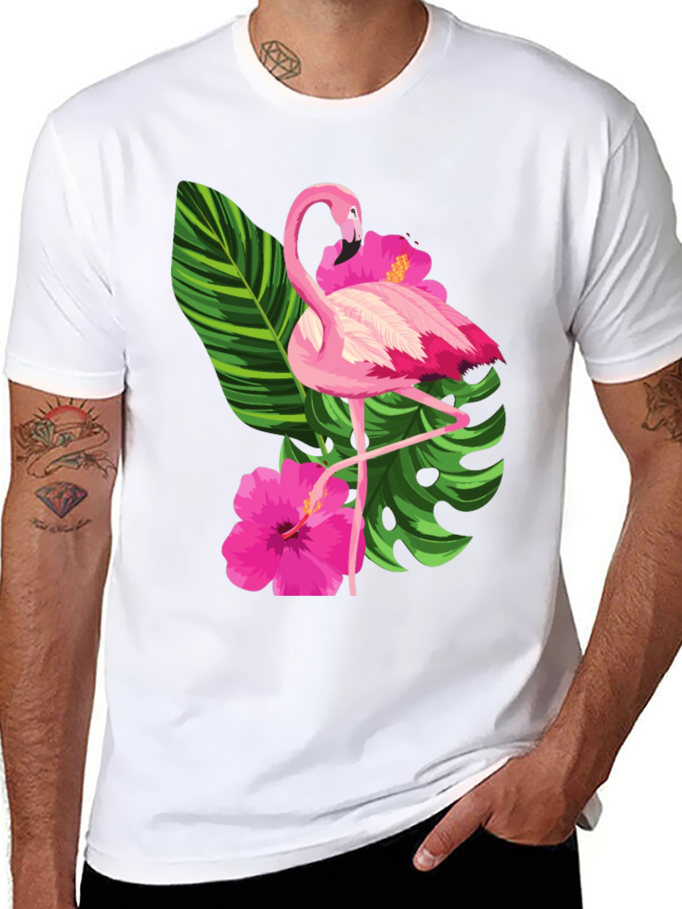 Flamingo Floral Graphic Tee