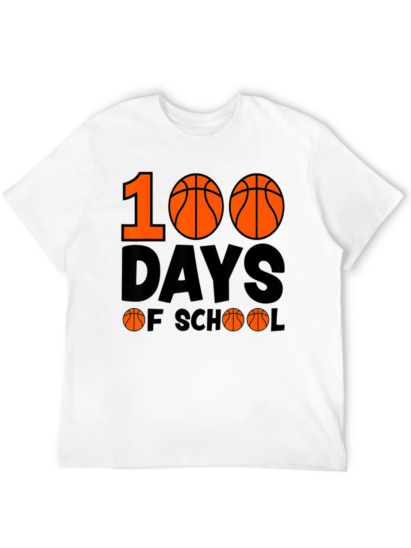 100 Days of School Basketball T-Shirt