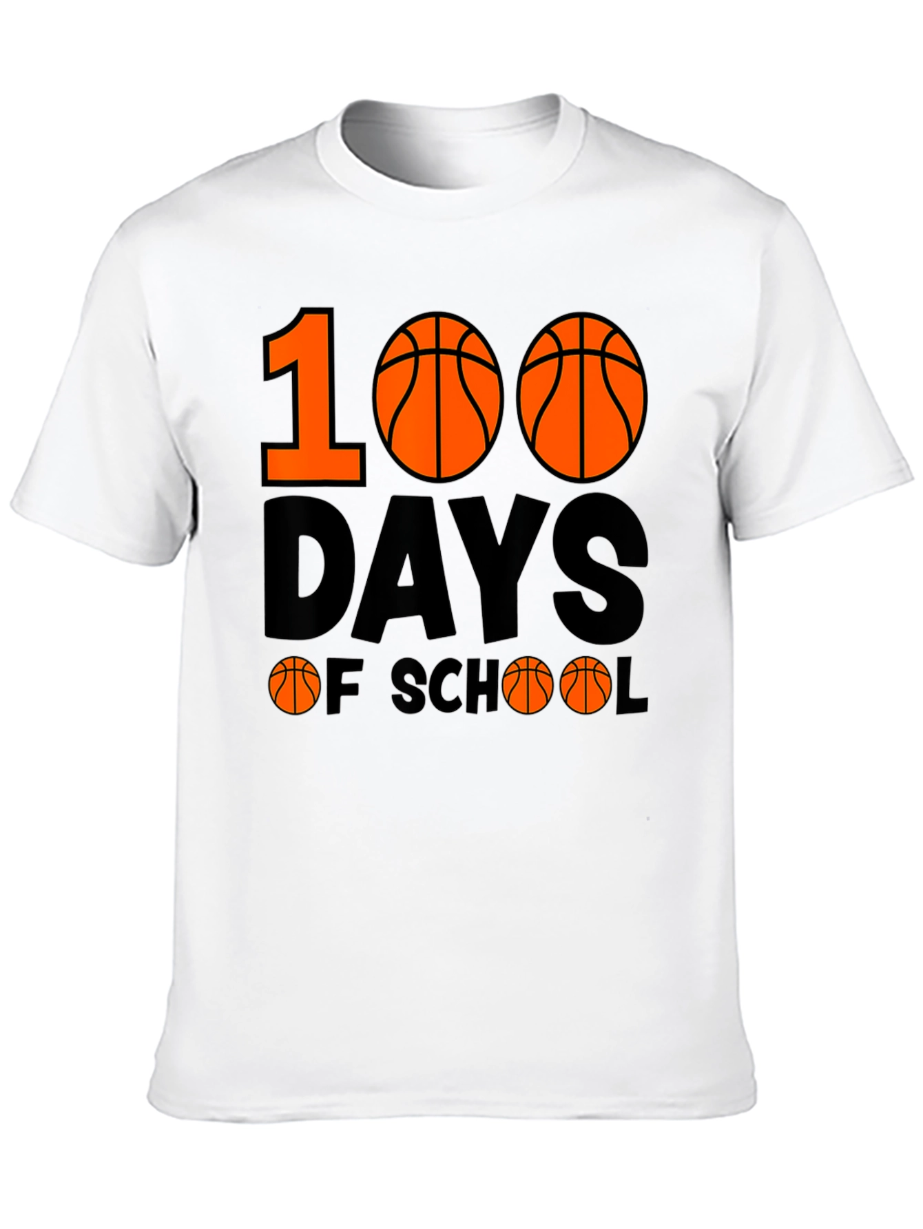 100 Days of School Basketball T-Shirt