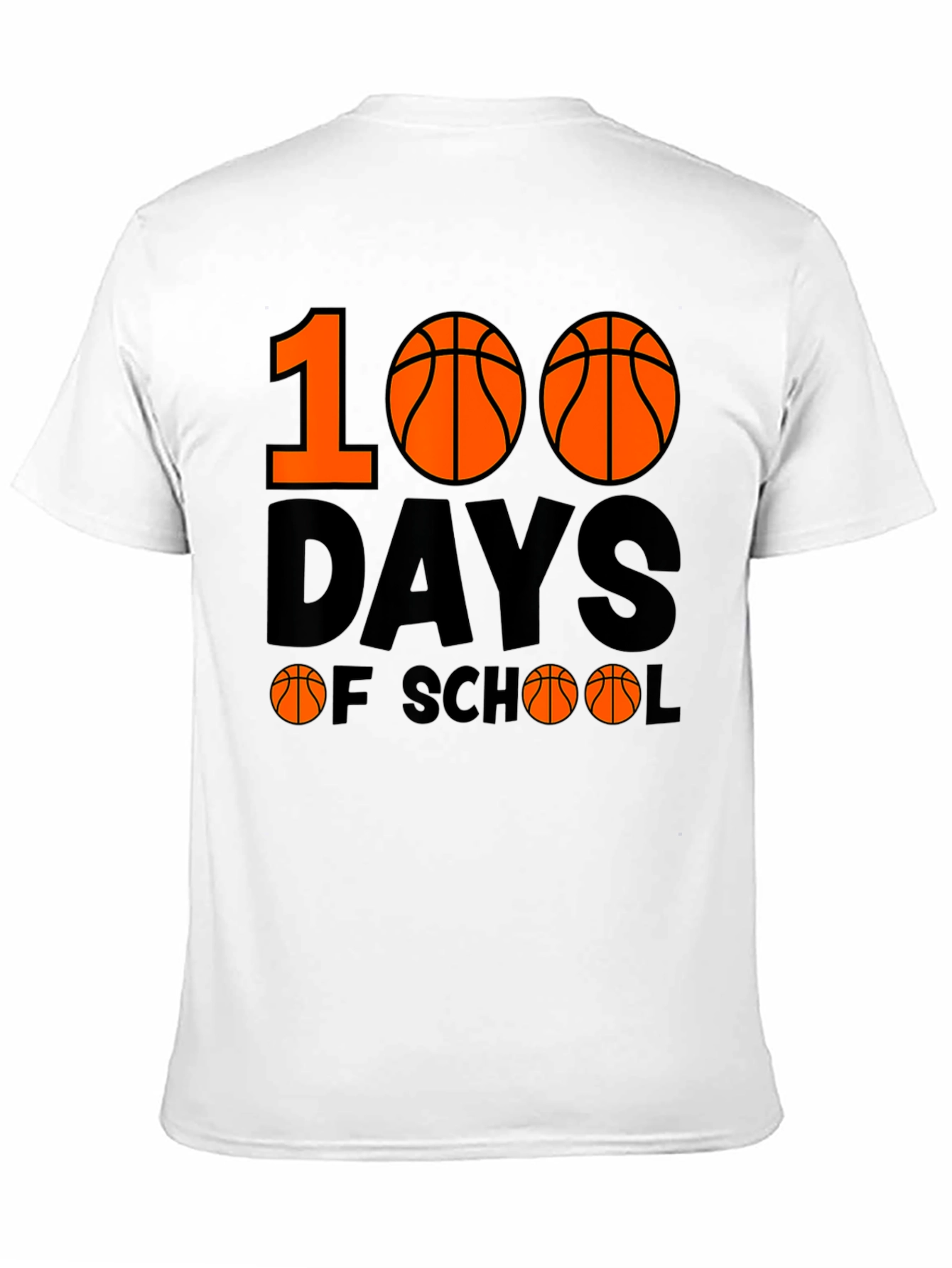 100 Days of School Basketball T-Shirt