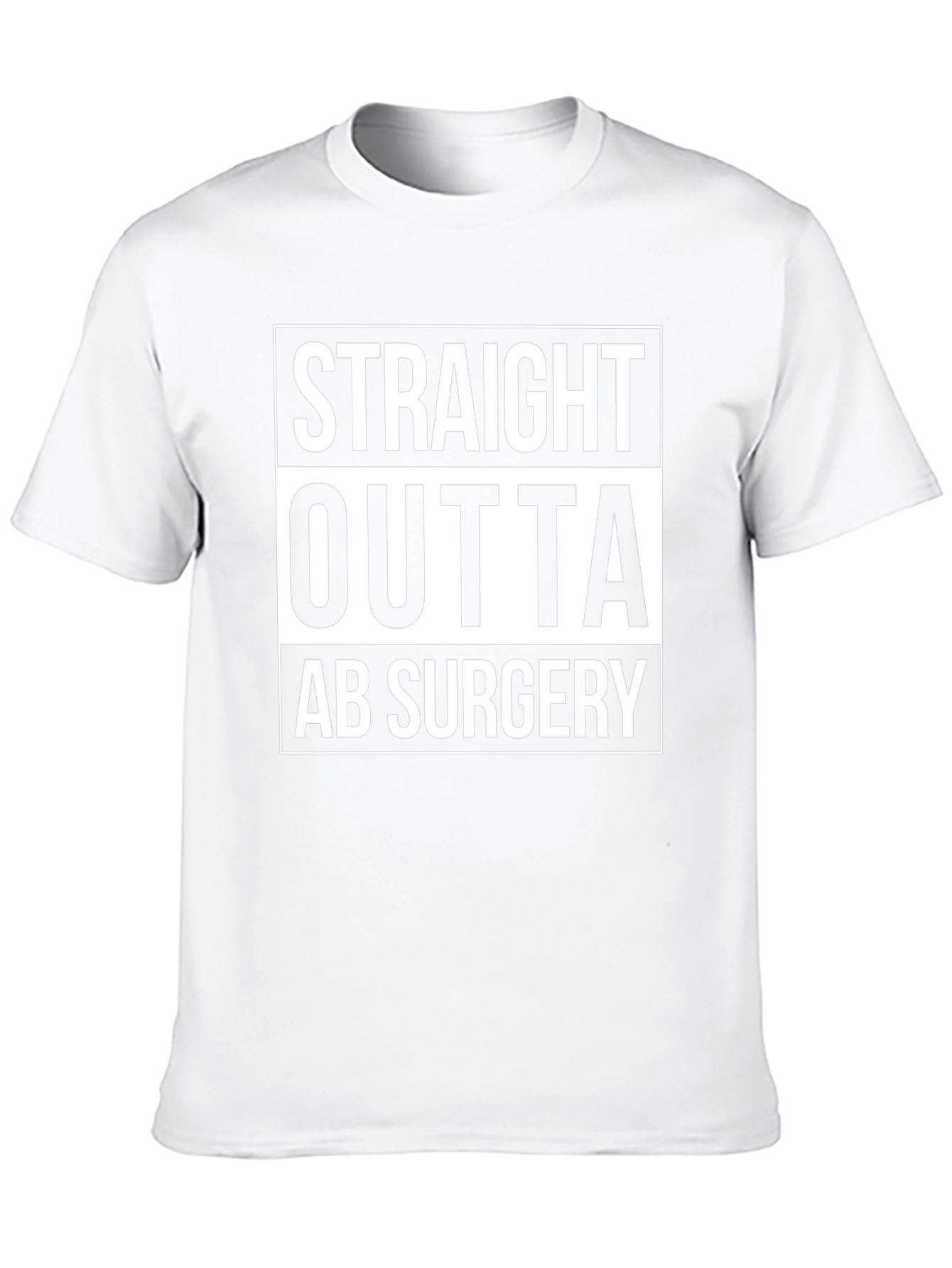 Straight Outta Ab Surgery Black T-Shirt