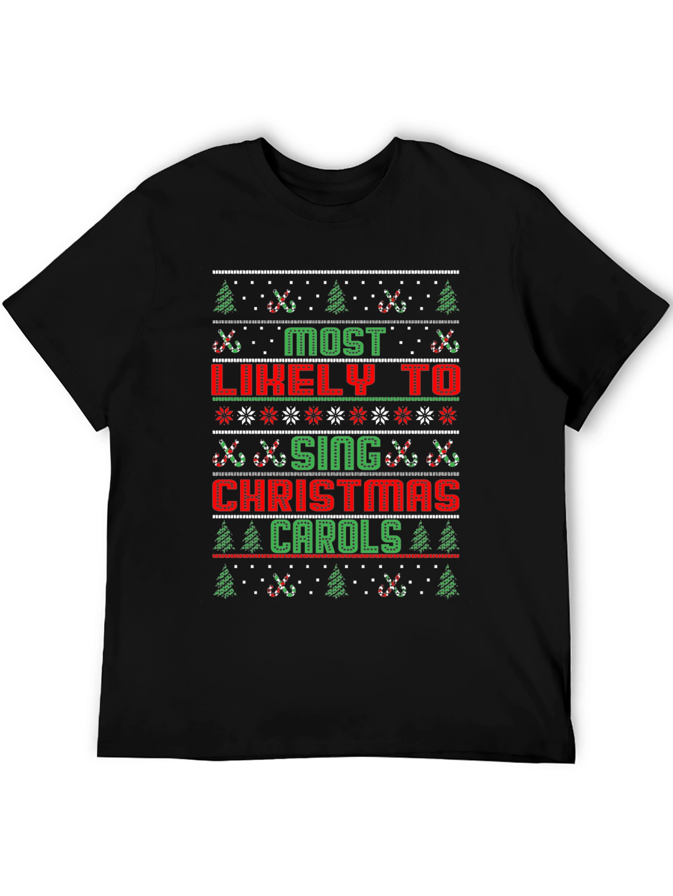 Funny Christmas Carols Graphic T-Shirt