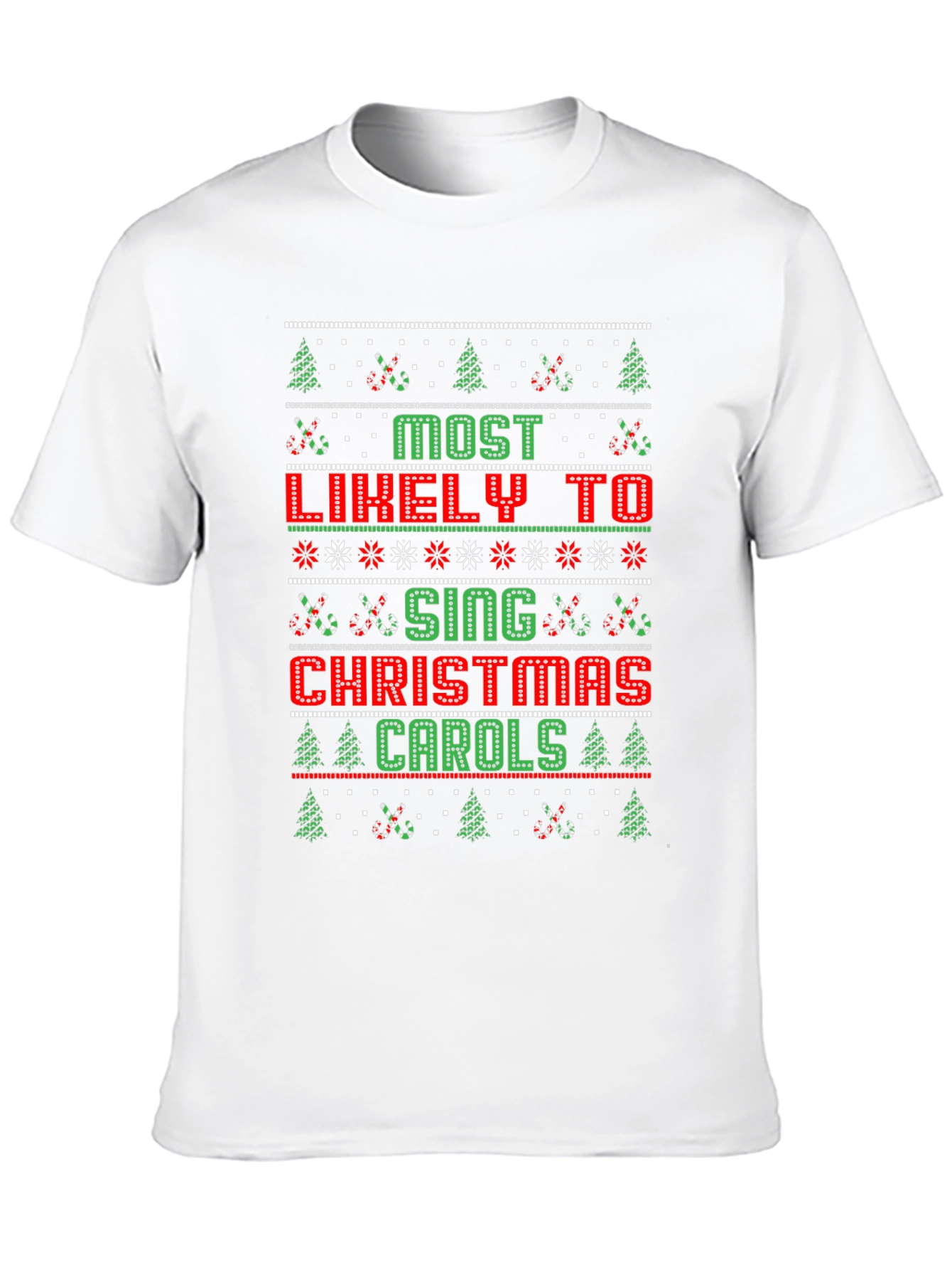 Funny Christmas Carols Graphic T-Shirt