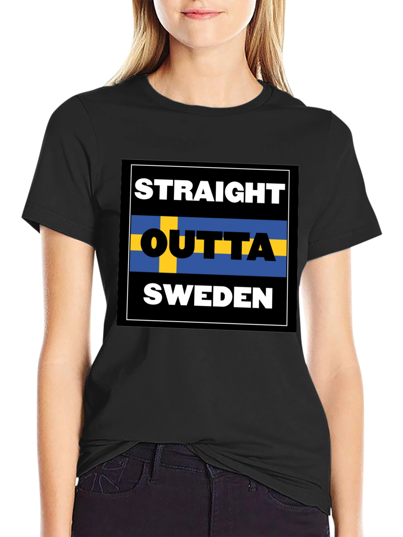 Straight Outta Sweden Graphic T-Shirt