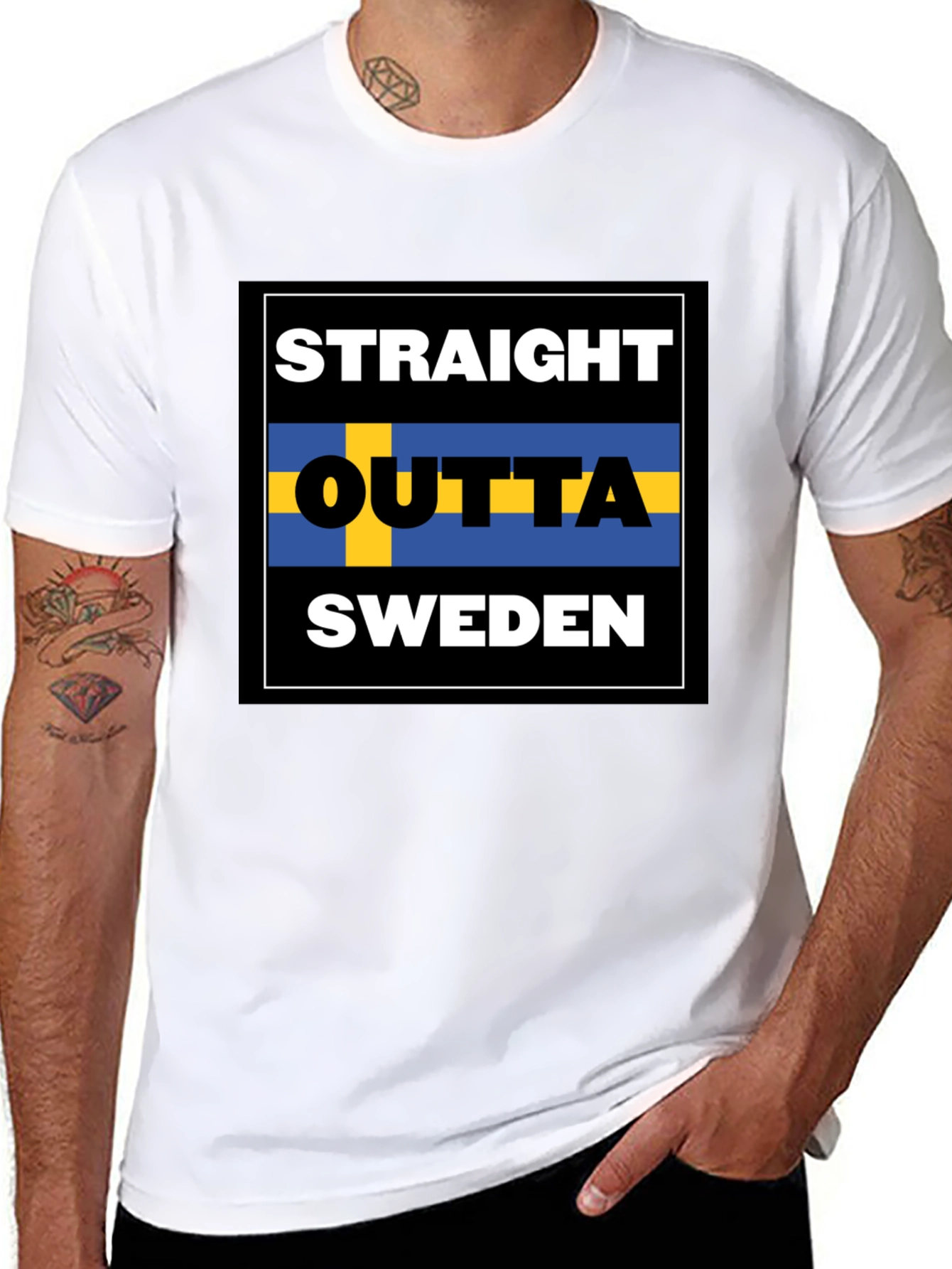 Straight Outta Sweden Graphic T-Shirt
