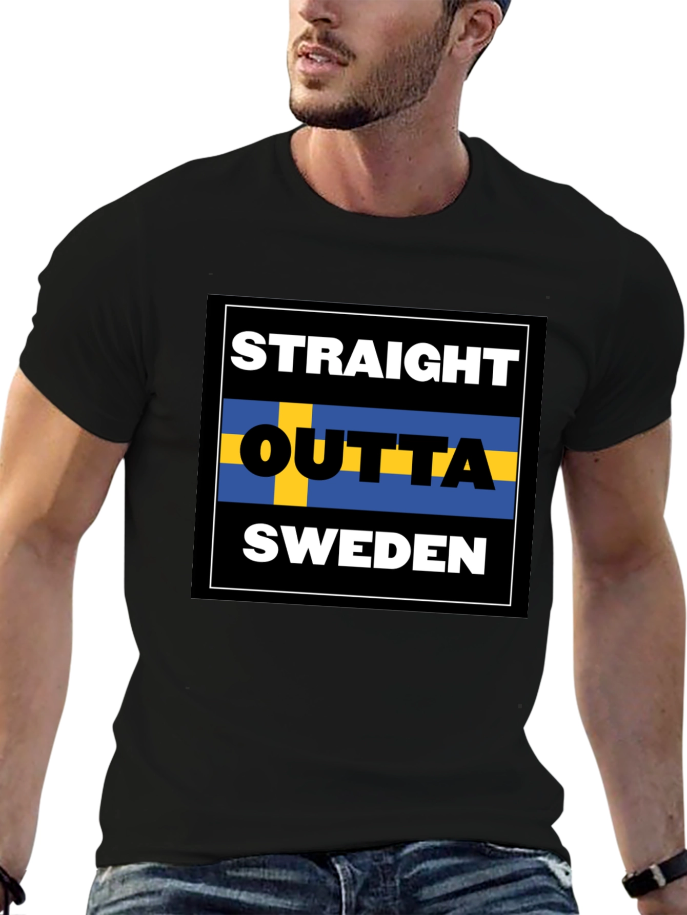 Straight Outta Sweden Graphic T-Shirt