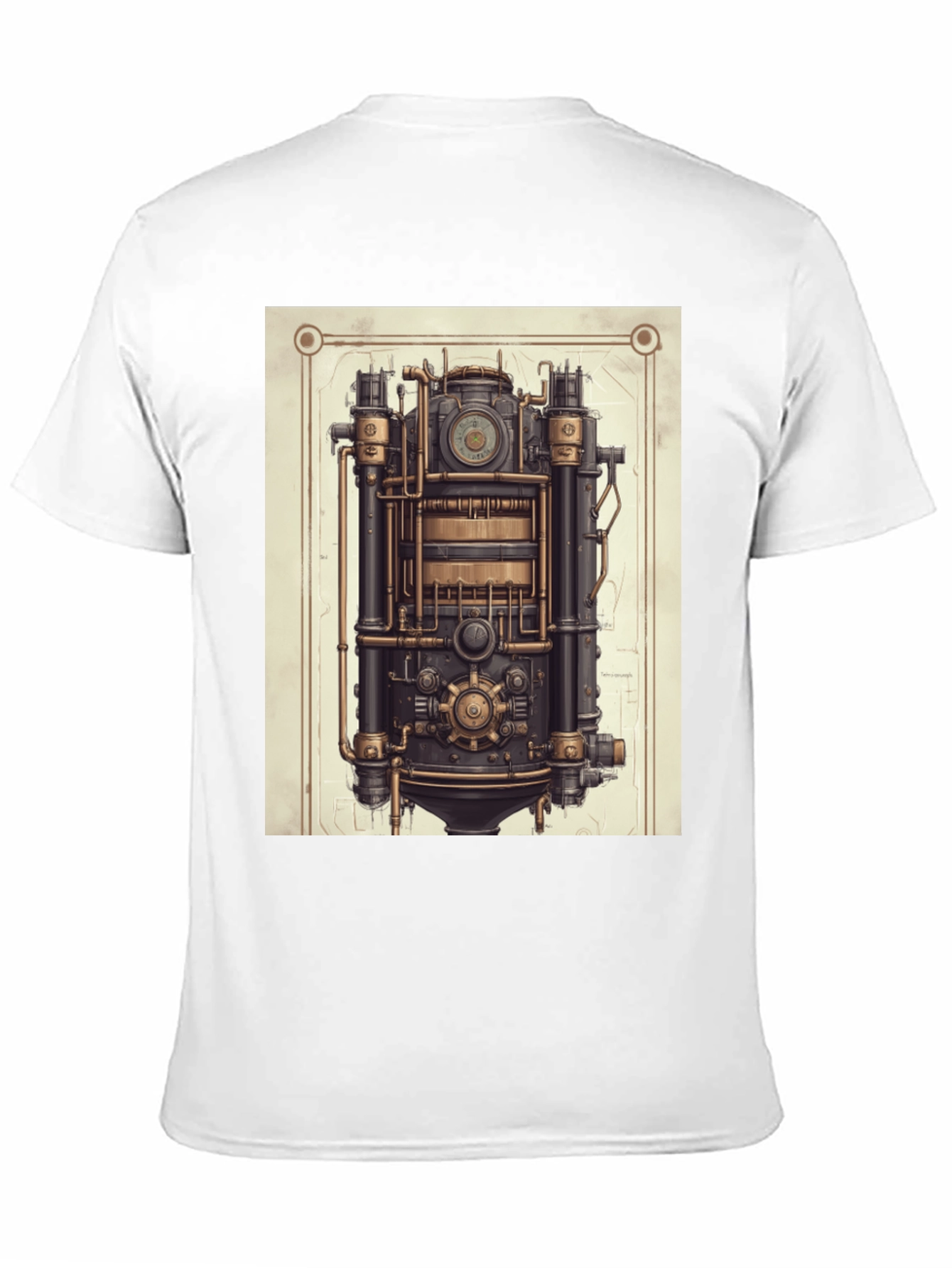 Steampunk Engine Graphic T-Shirt