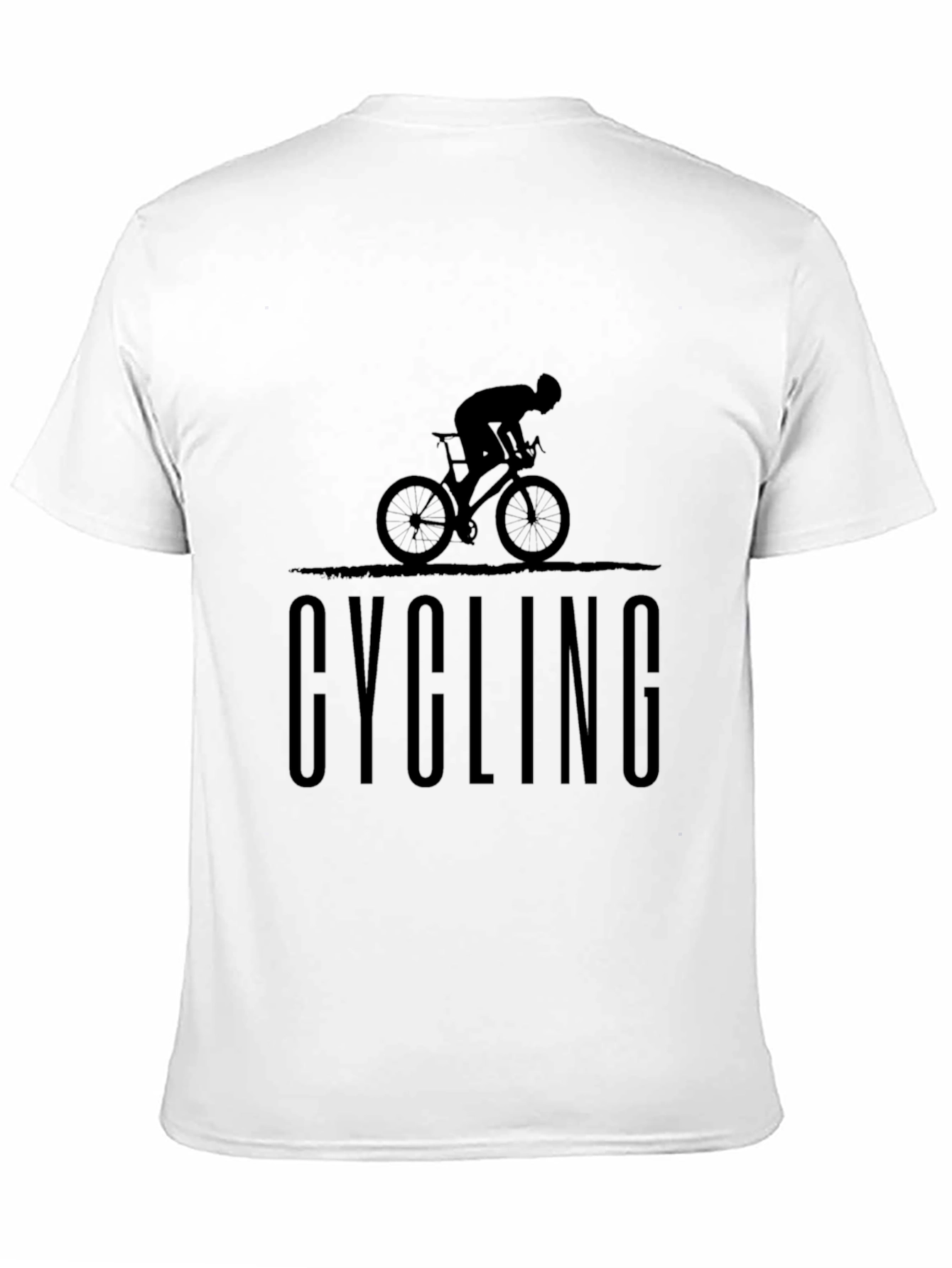 Cycling Graphic T-Shirt | Black Cotton Tee