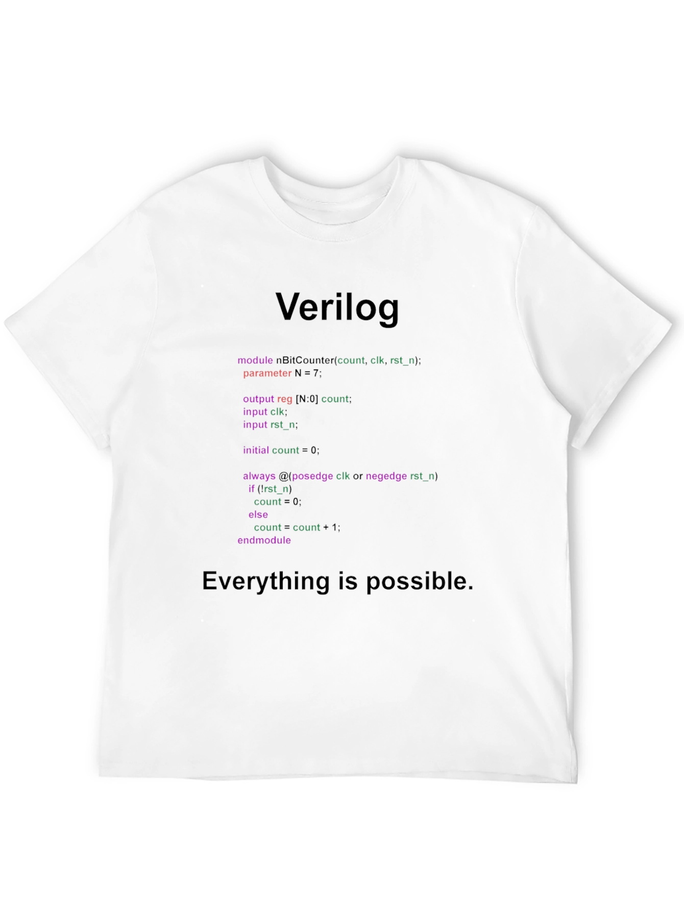 Verilog Code T-Shirt: Programmer Gift