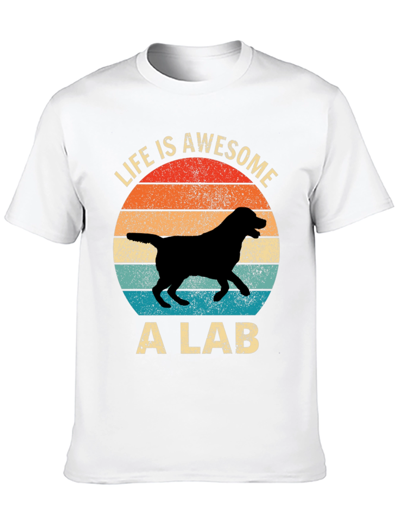 Awesome Lab T-Shirt - Retro Dog Lover Tee