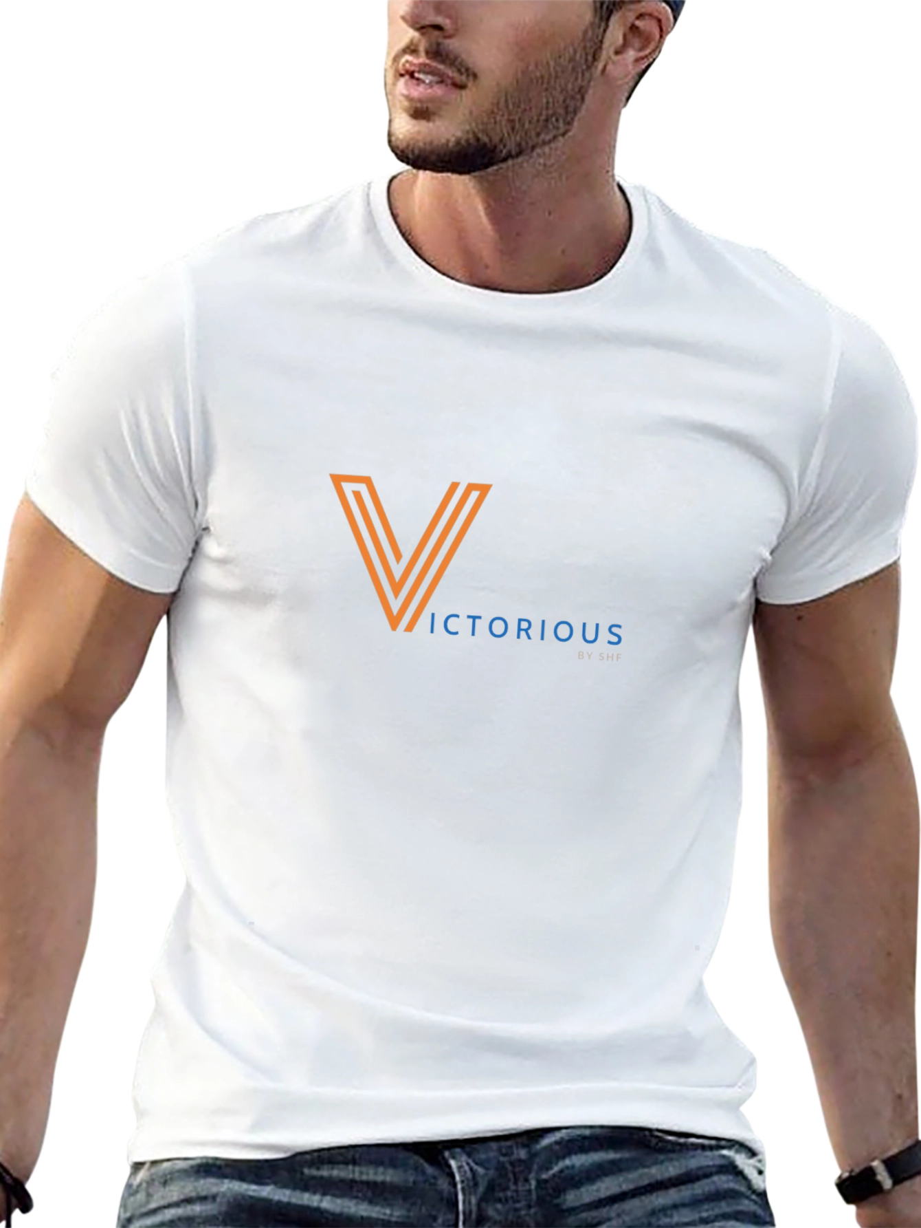 Victorious Tri-Line V Logo Black T-Shirt