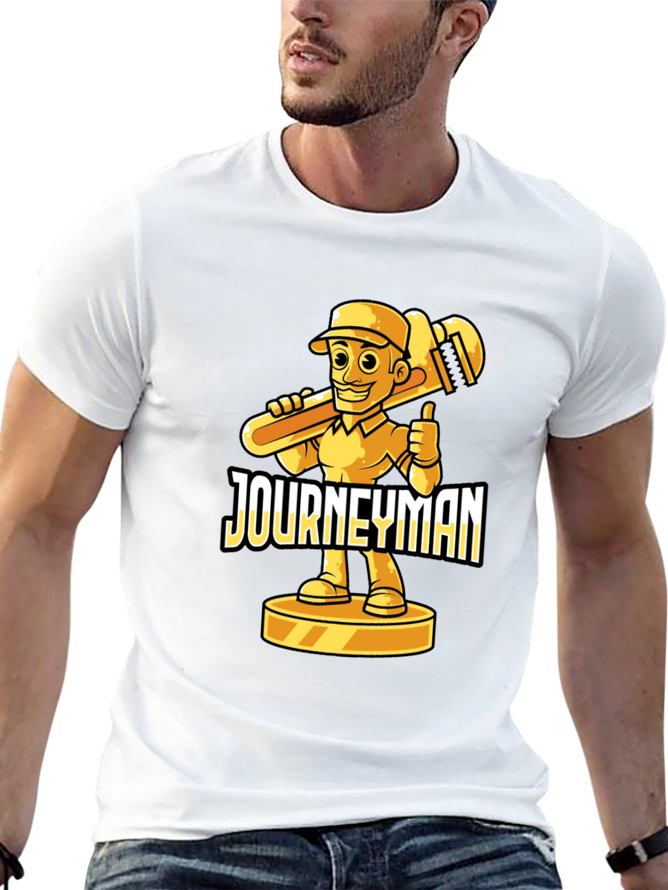 Journeyman Cartoon Plumber T-Shirt