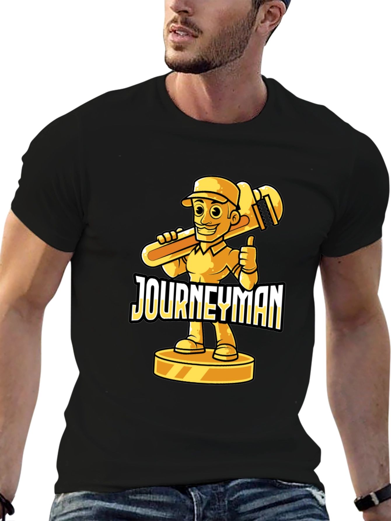 Journeyman Cartoon Plumber T-Shirt