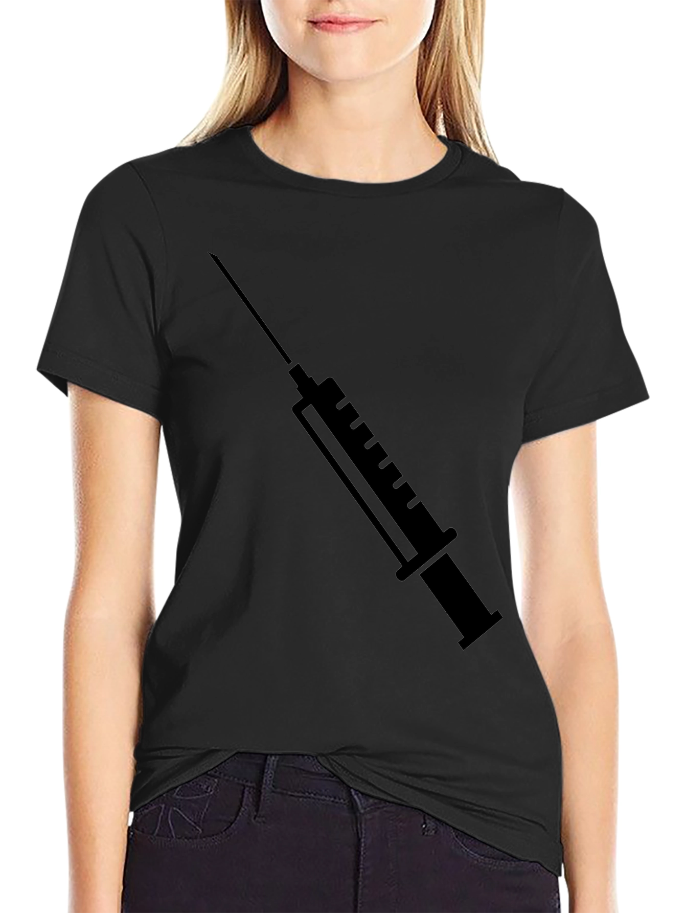 Syringe Graphic T-Shirt - Bold Statement Tee