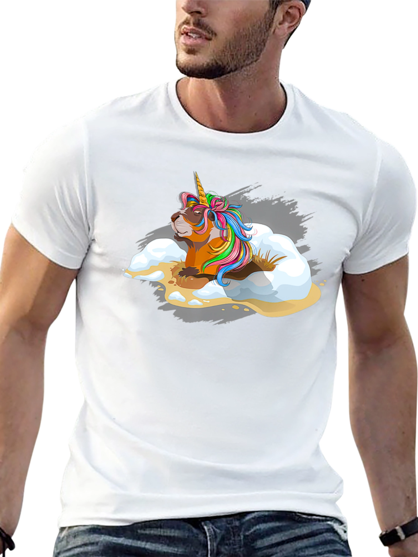 Unicorn Groundhog Novelty Tee