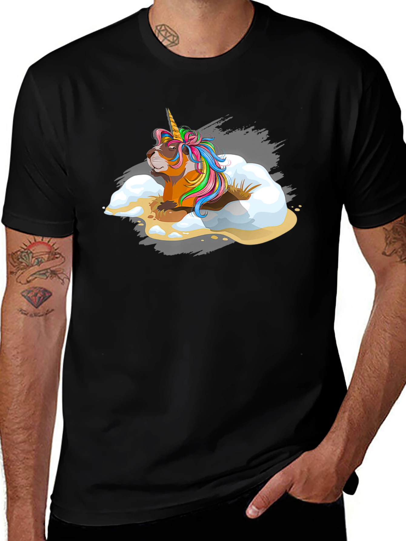 Unicorn Groundhog Novelty Tee