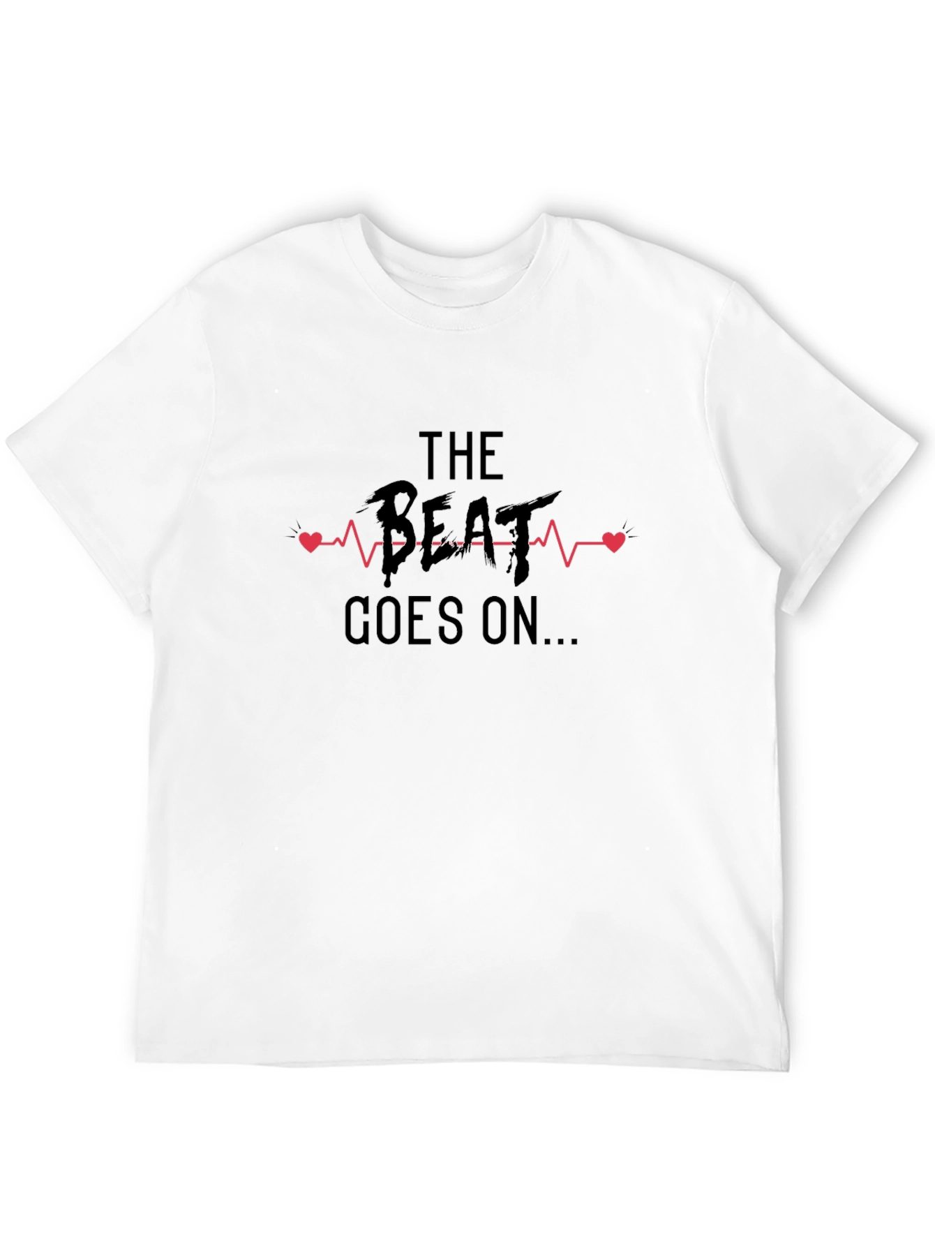 The Beat Goes On Graphic Tee - Black