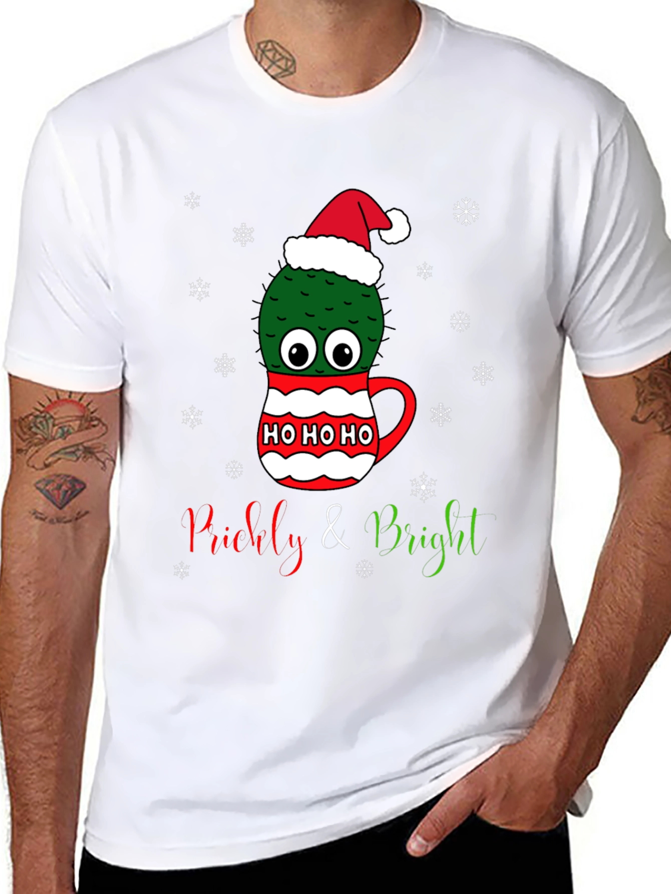 Prickly & Bright Christmas Cactus Tee