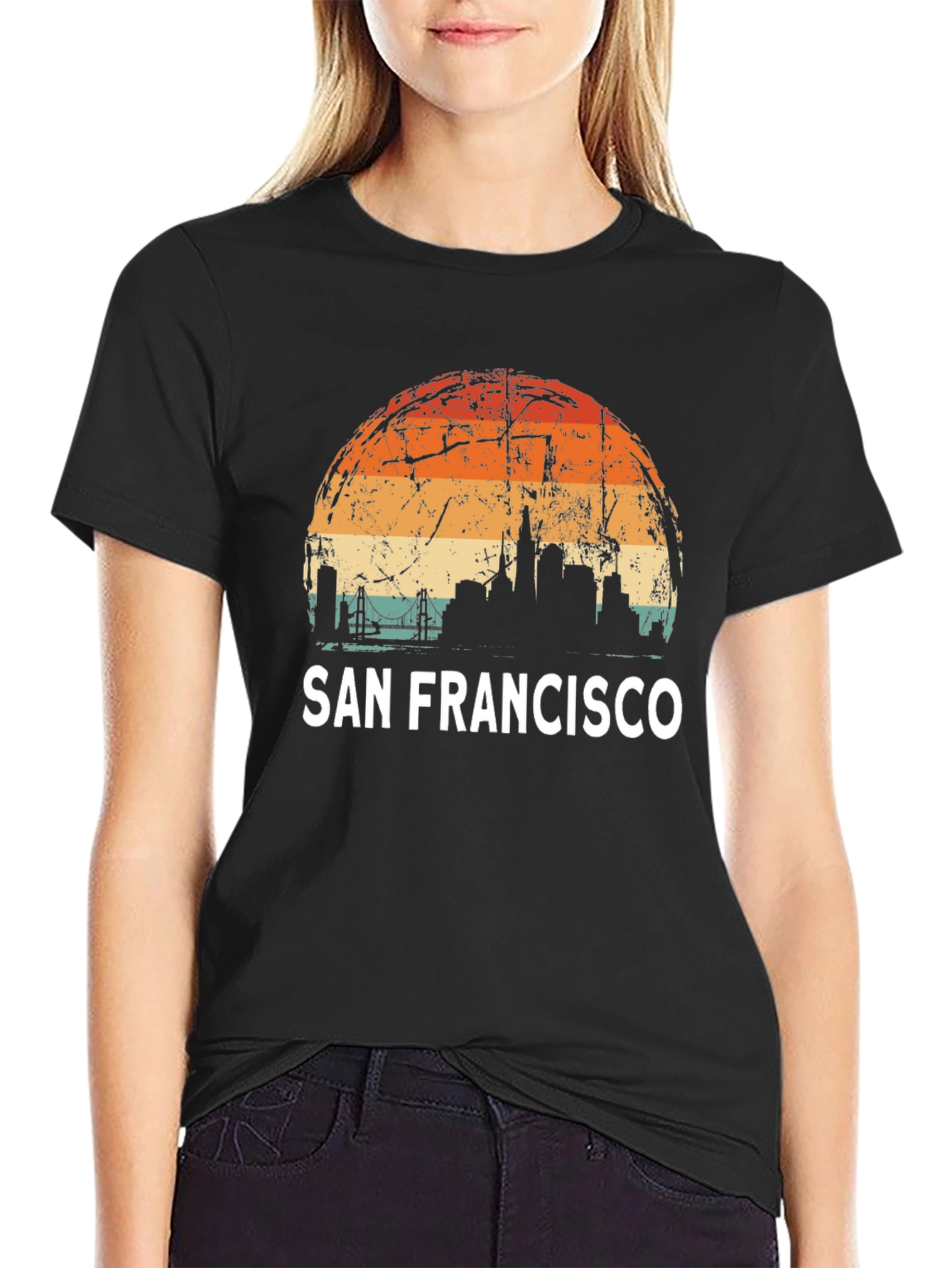 San Francisco Skyline Retro Graphic Tee