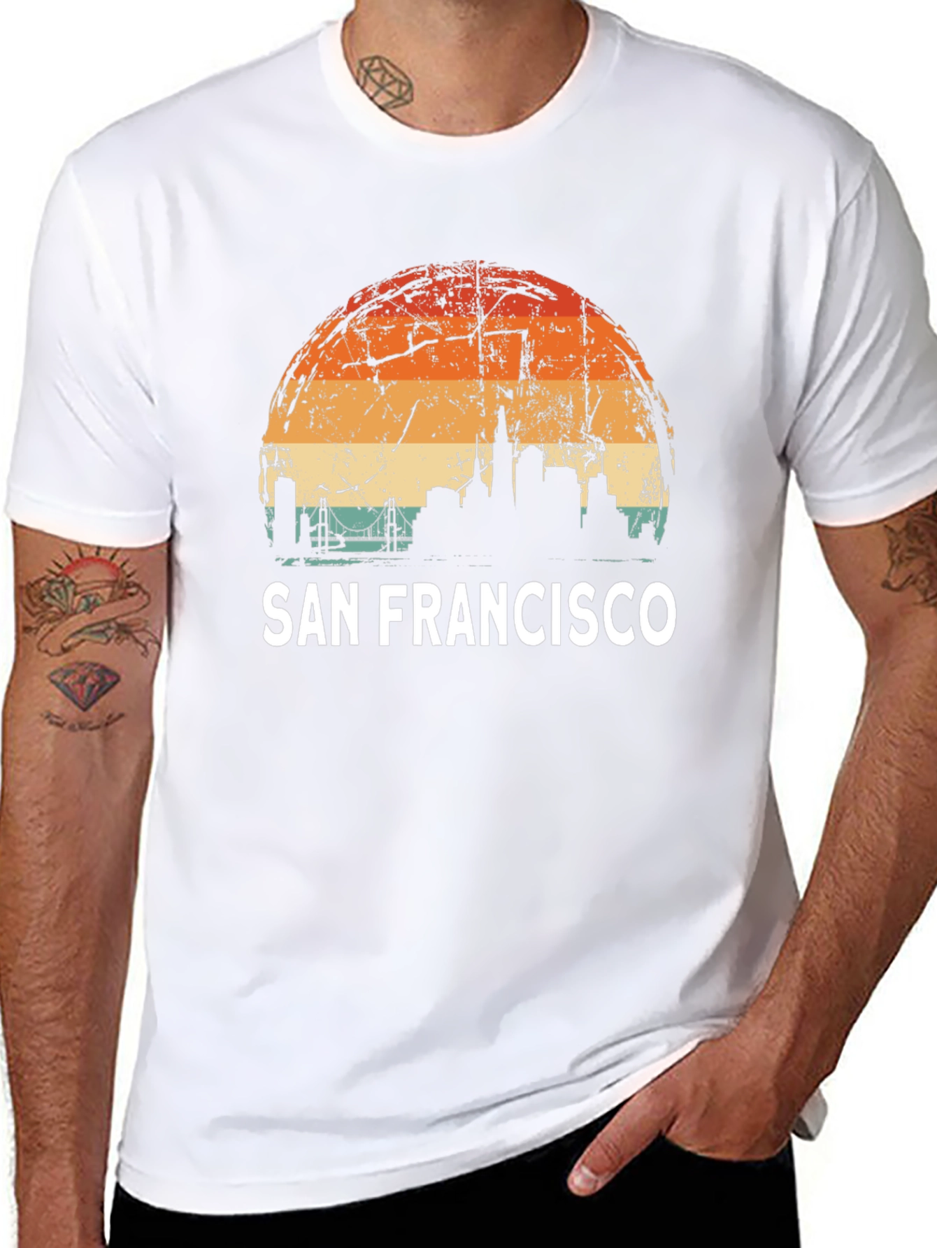 San Francisco Skyline Retro Graphic Tee