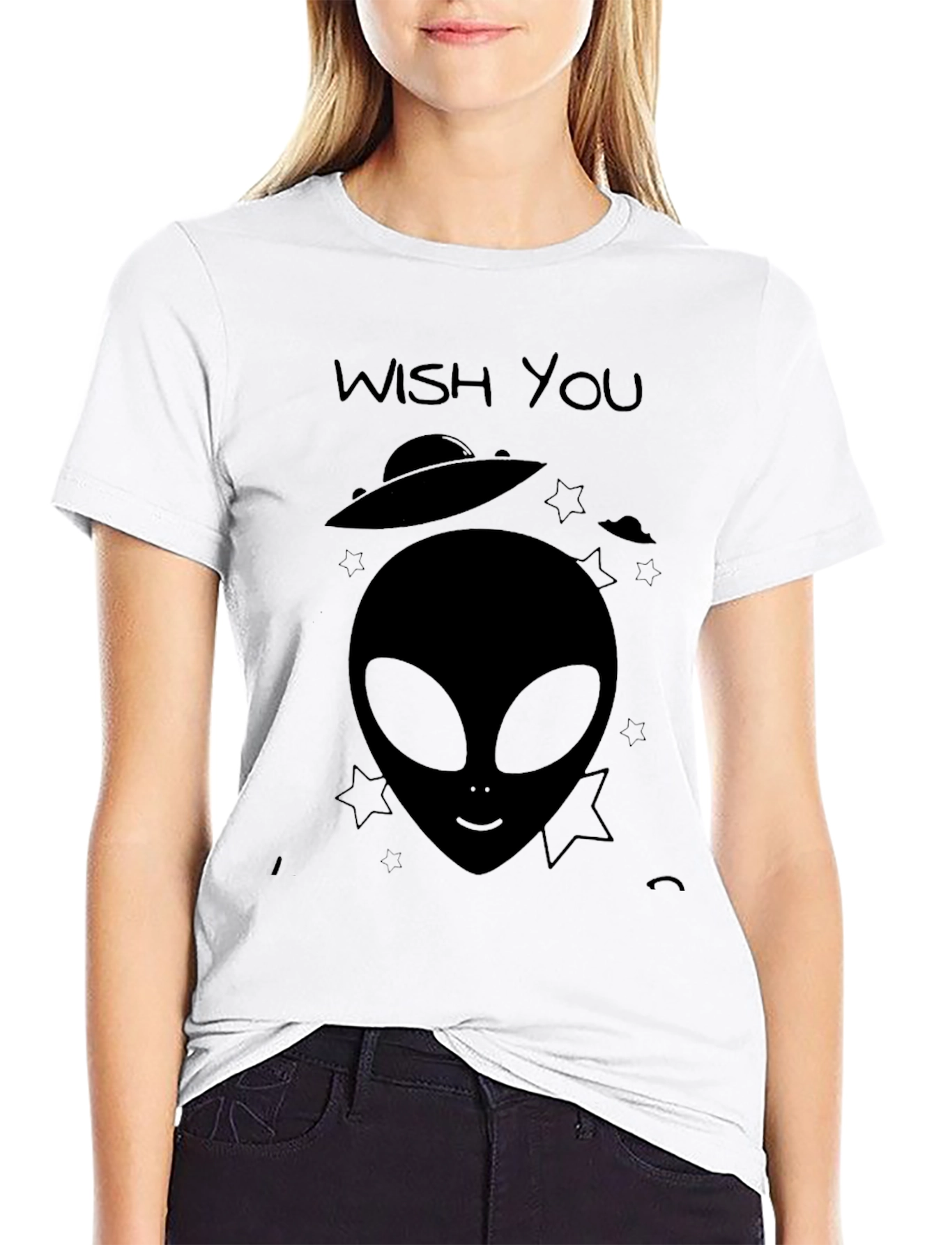 Wish You Were Here Alien Graphic T-Shirt