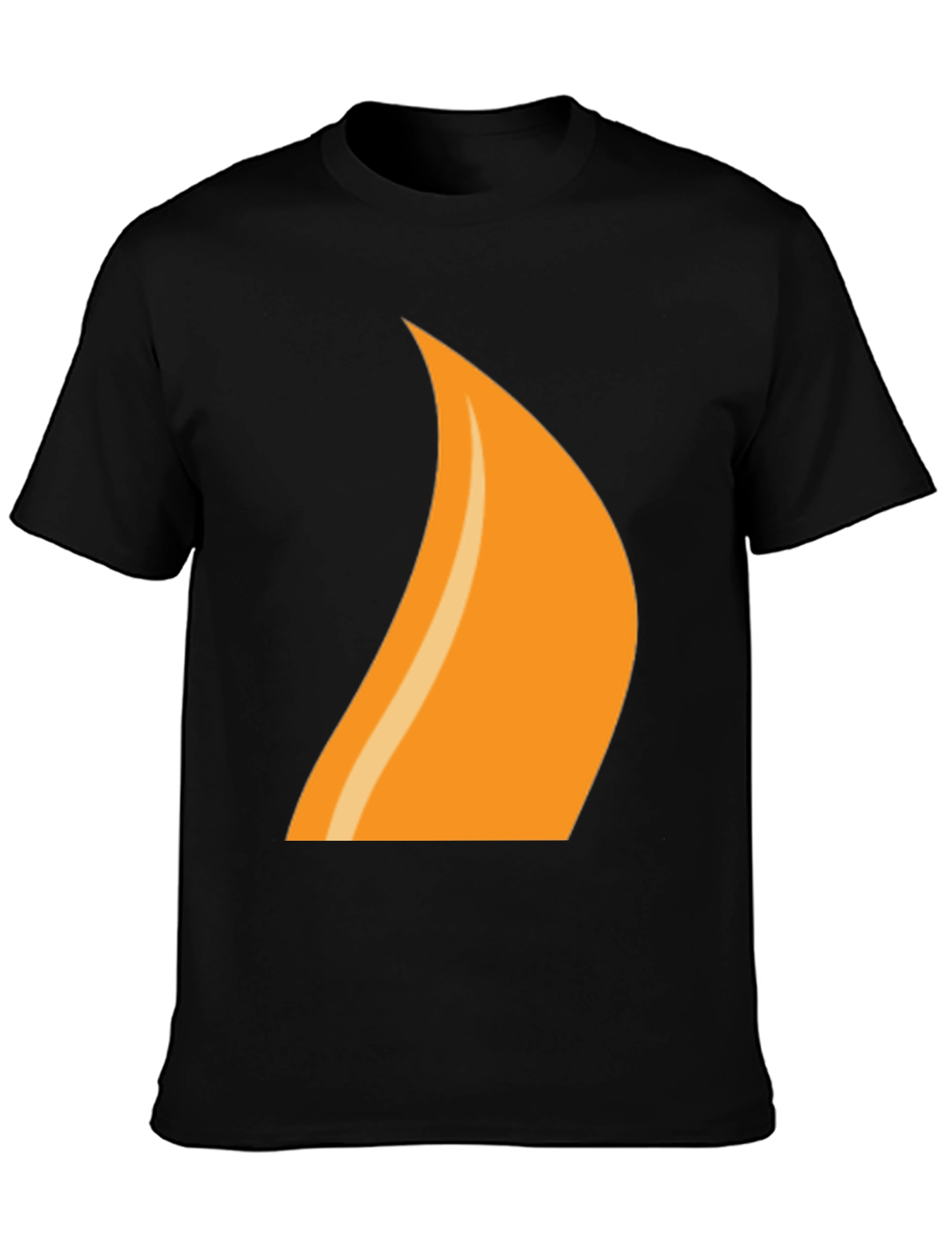 Flame Graphic Tee - Cool & Casual Black T-Shirt