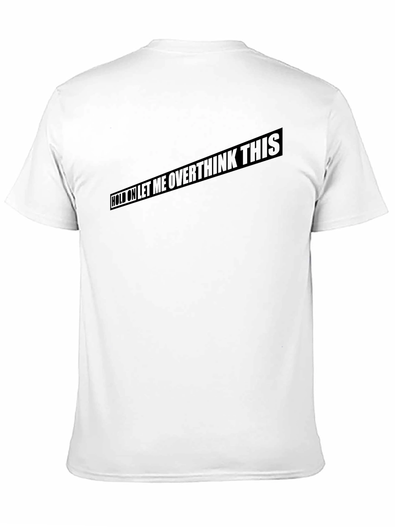 Overthink This Black T-Shirt Funny Slogan Tee