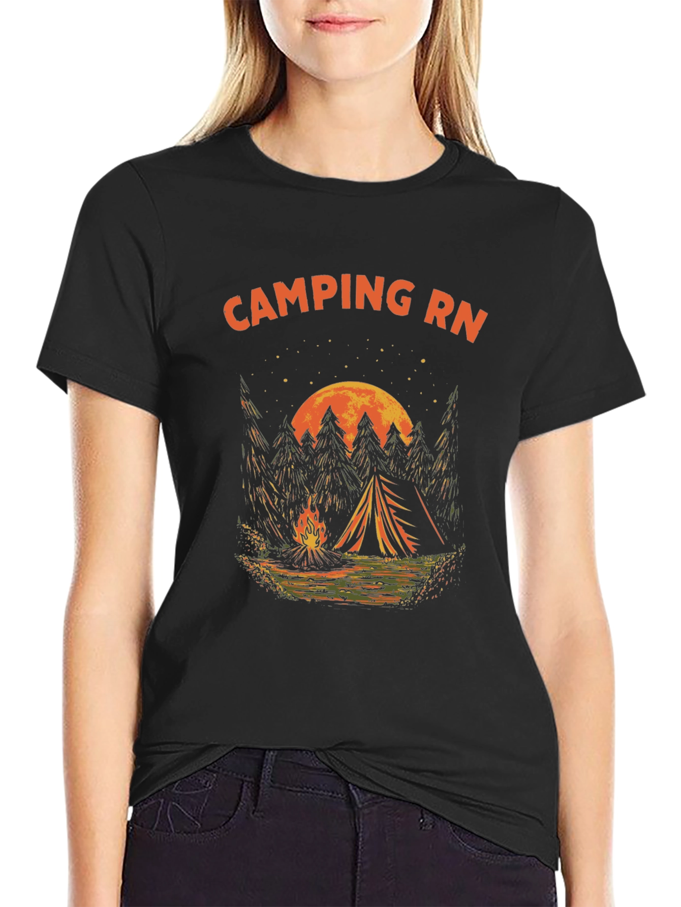 Camping RN Graphic T-Shirt - Adventure Ready