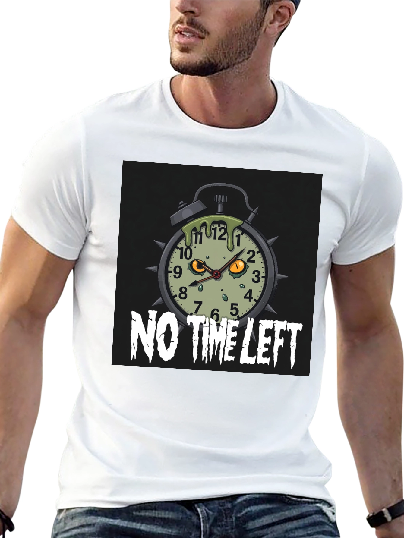 Zombie Alarm Clock T-Shirt - No Time Left