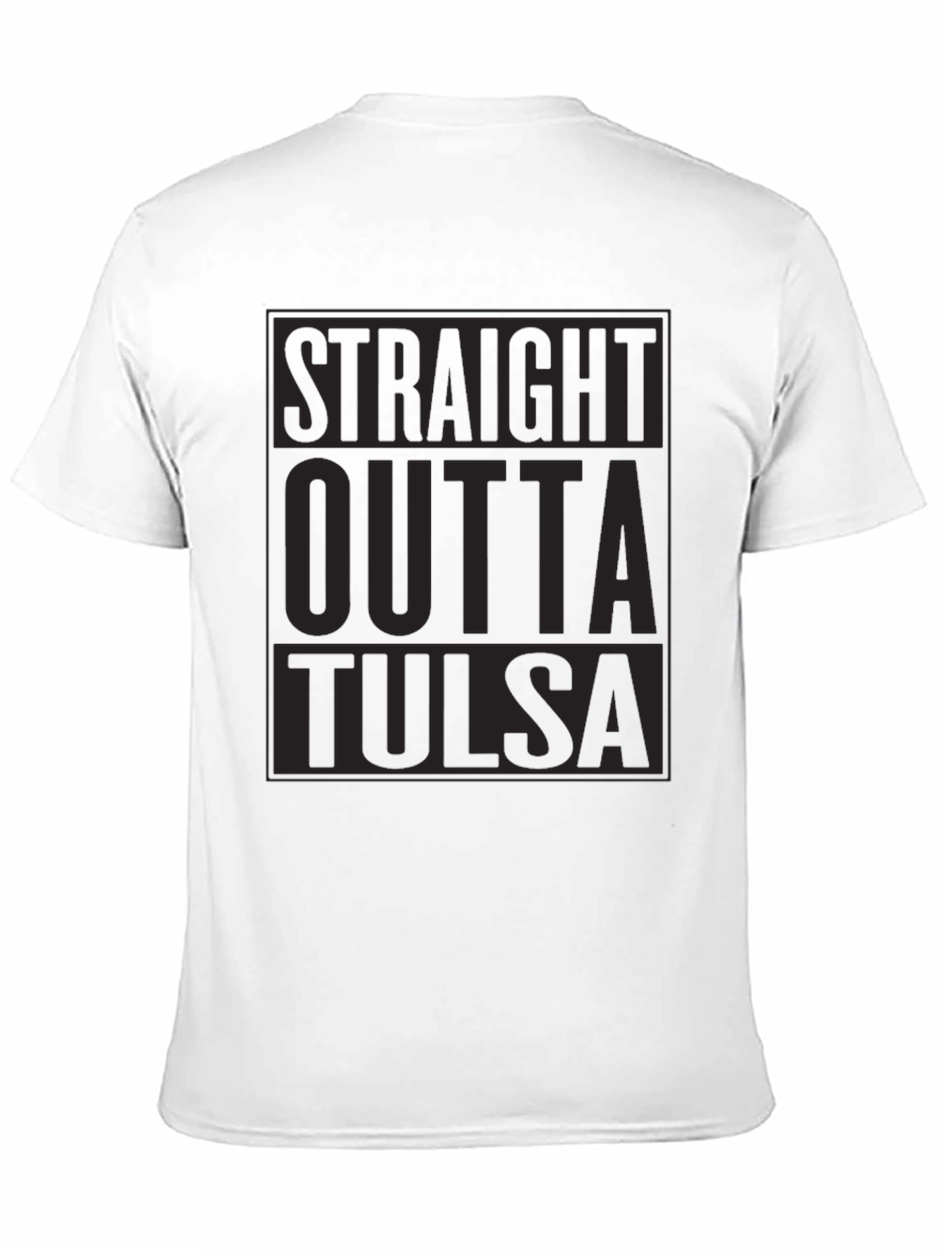 Straight Outta Tulsa Black T-Shirt