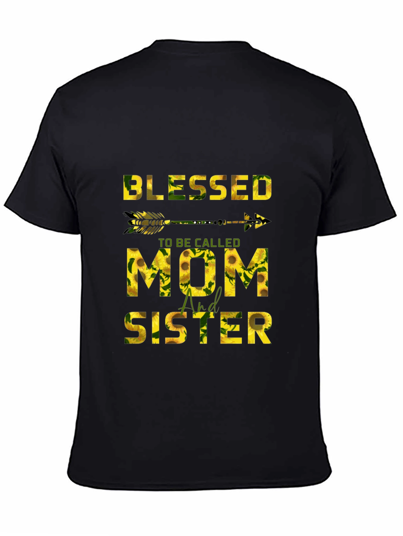 Blessed Mom & Sister Sunflower Graphic Tee