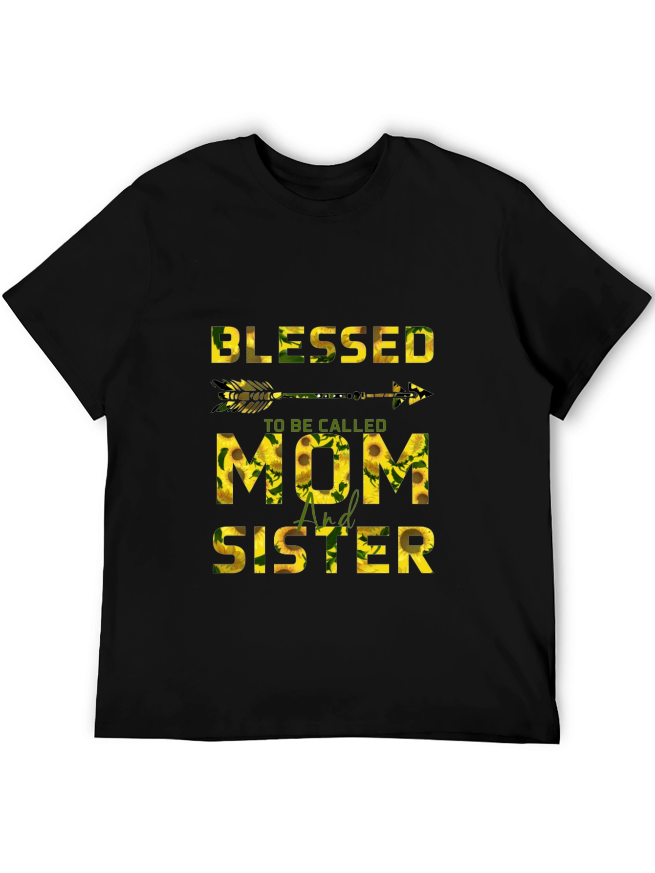 Blessed Mom & Sister Sunflower Graphic Tee